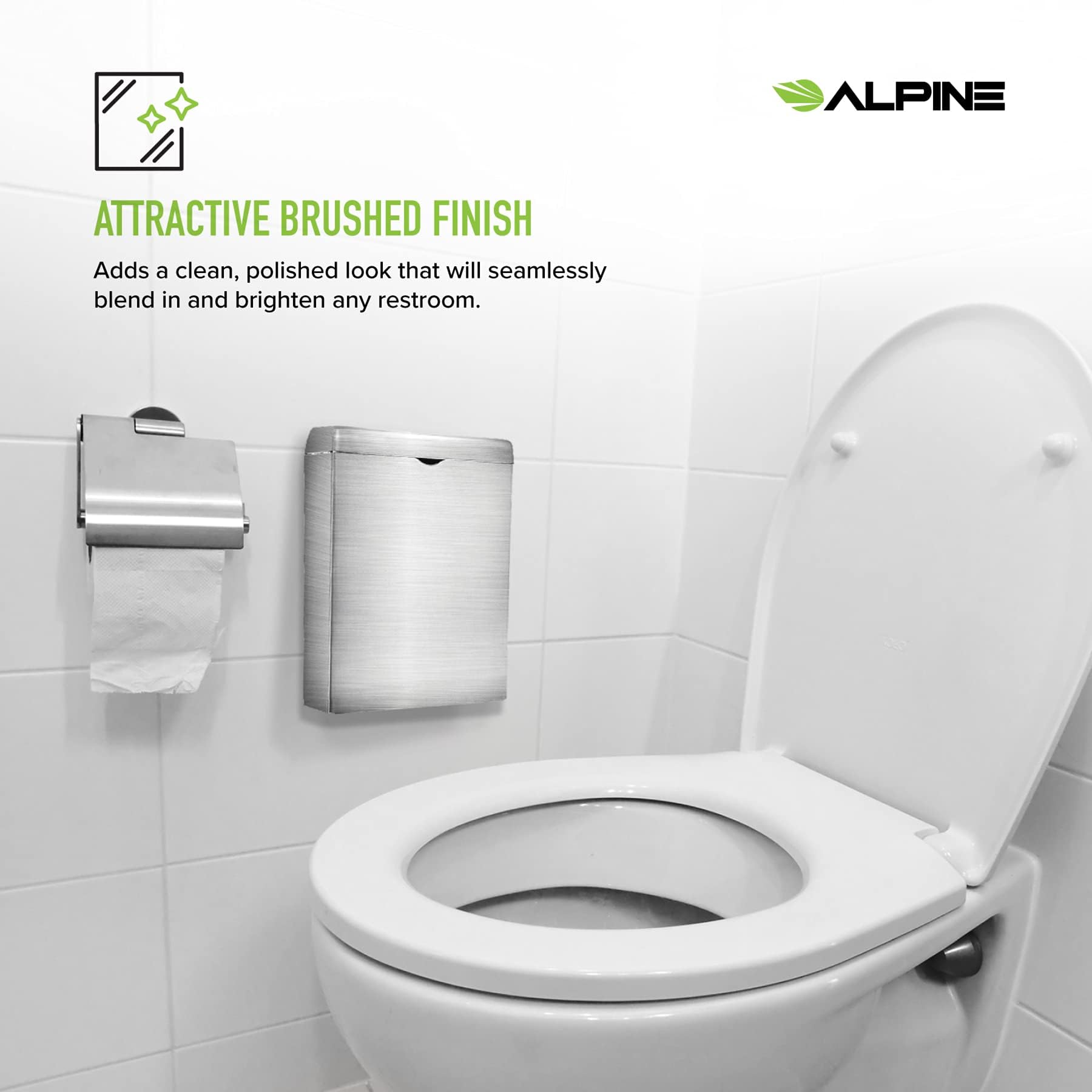 Sanitary Napkin Receptacle – Wall Mounted Tampon Holder For Bathroom