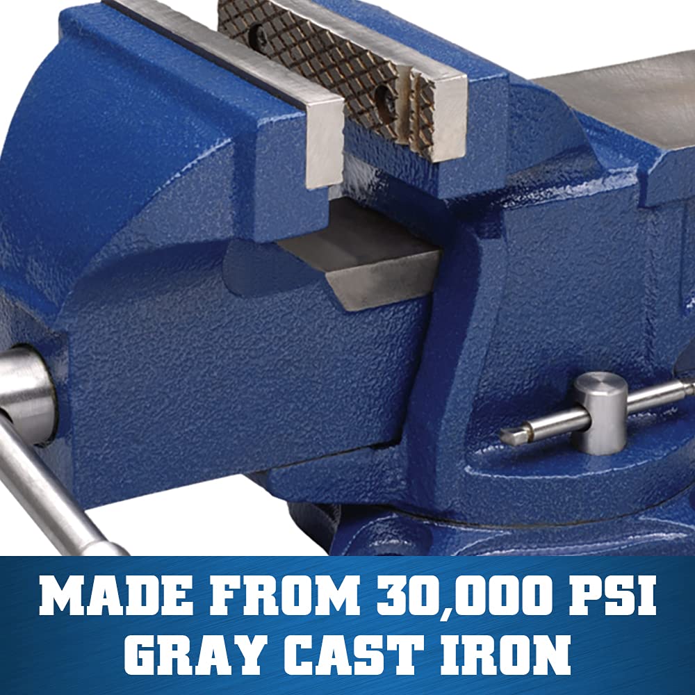 Wilton General Purpose Bench Vise, 4" Jaw Width, 3" Max Jaw Opening, 2 1/4" Throat (11104)
