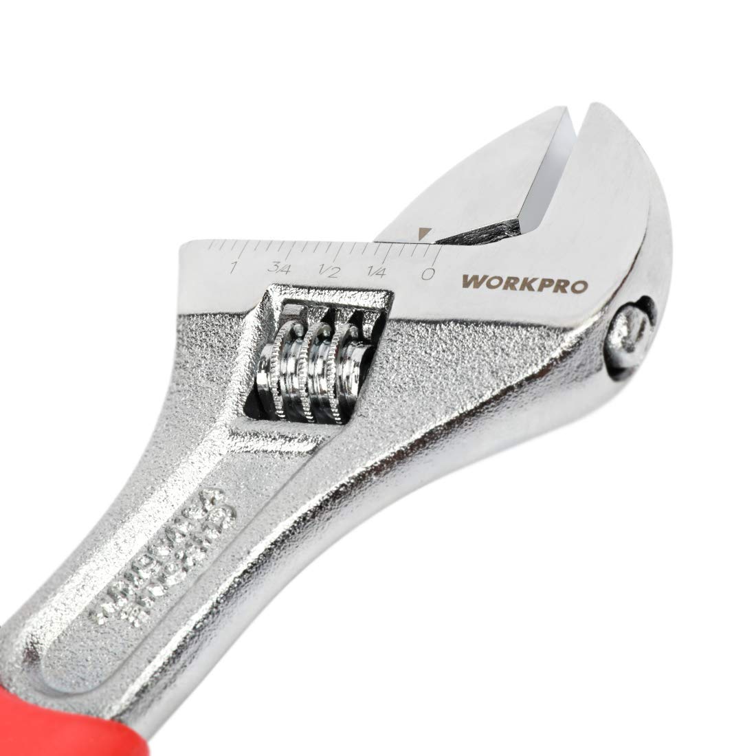 3-piece Adjustable Wrench Set CR-V with Rubberized Anti-Slip Grips 6-inch, 8-inch, 10-inch