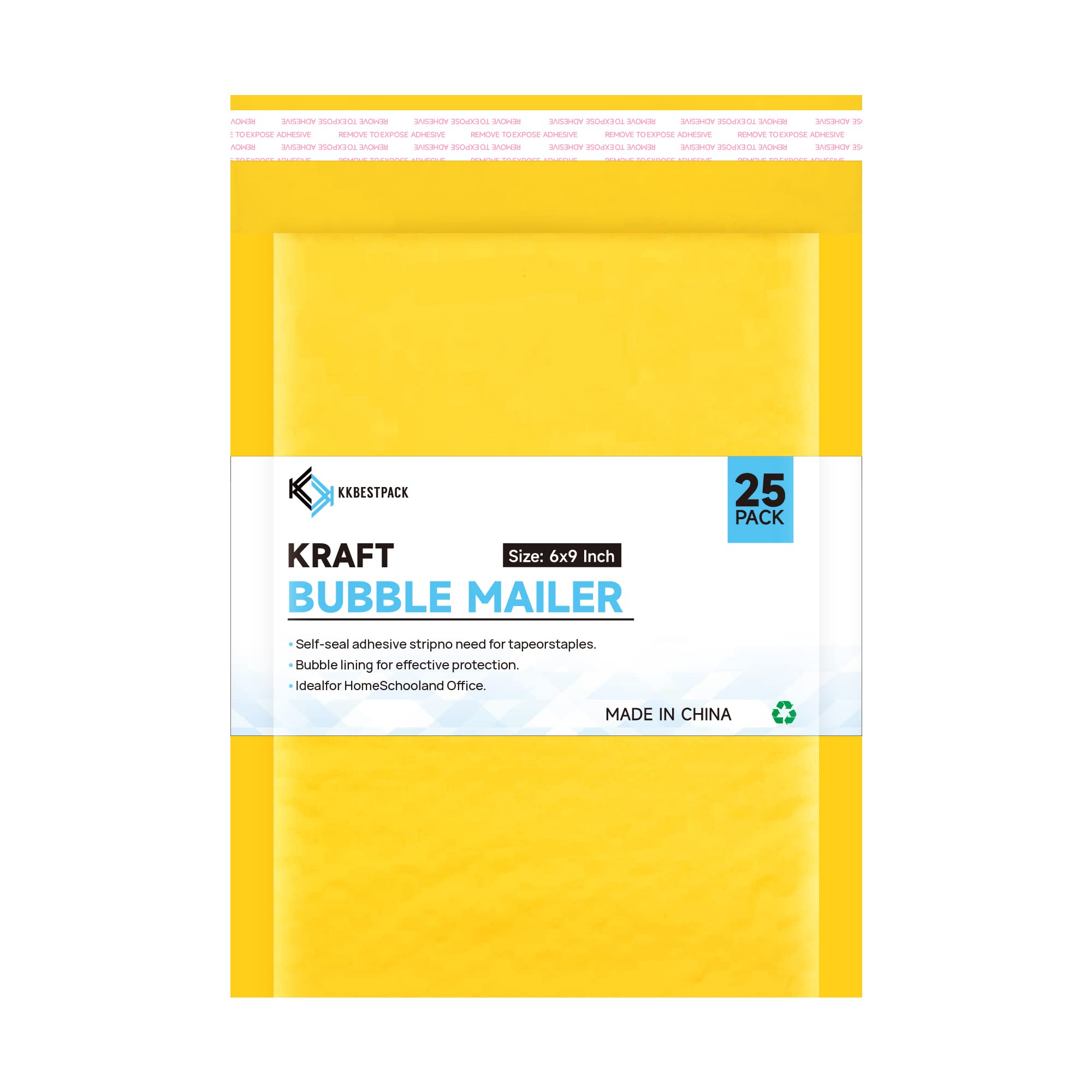 [25/100/250 Pack] Kraft Bubble Mailers #0 (6"x9") & #2 (8.5"x11"),
