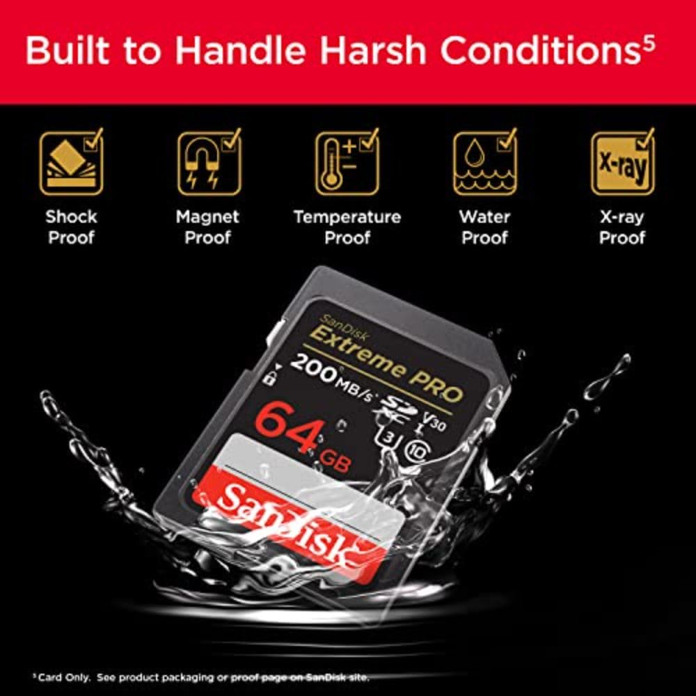 [32 / 64 / 128 / 256 / 512GB / 1TB] Extreme PRO SDHC UHS-I Memory Card - C10, U3, V30, 4K UHD, SD Card