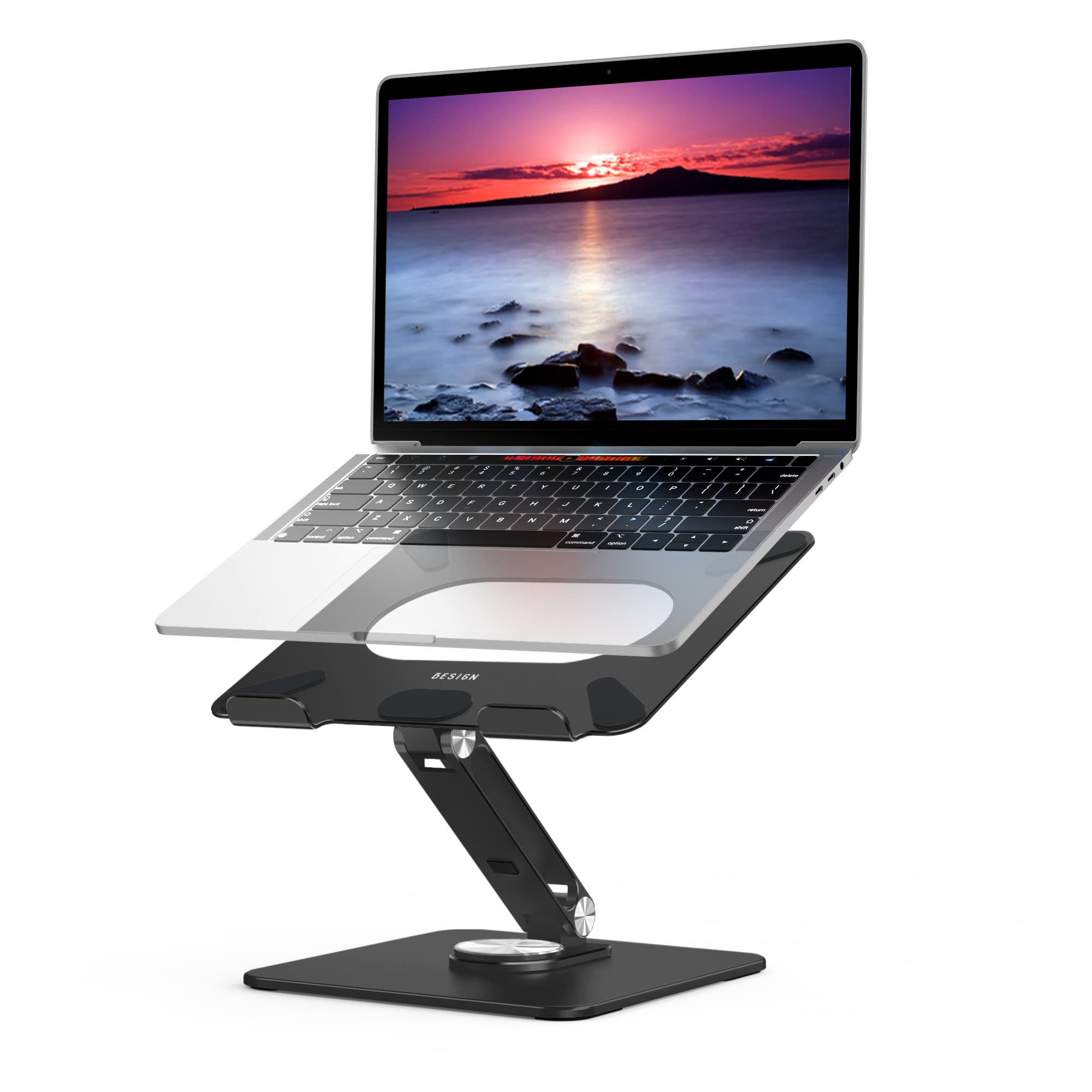 [1 PC] Ergonomic Adjustable Laptop Stand with 360° Rotating Base