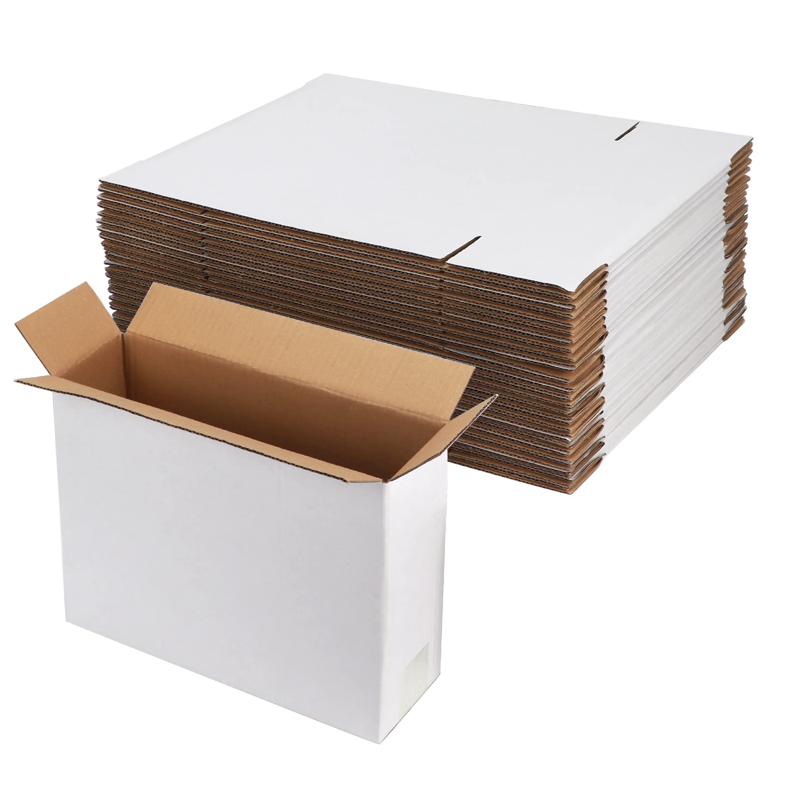 White Corrugated Cardboard Box (Set of 25)