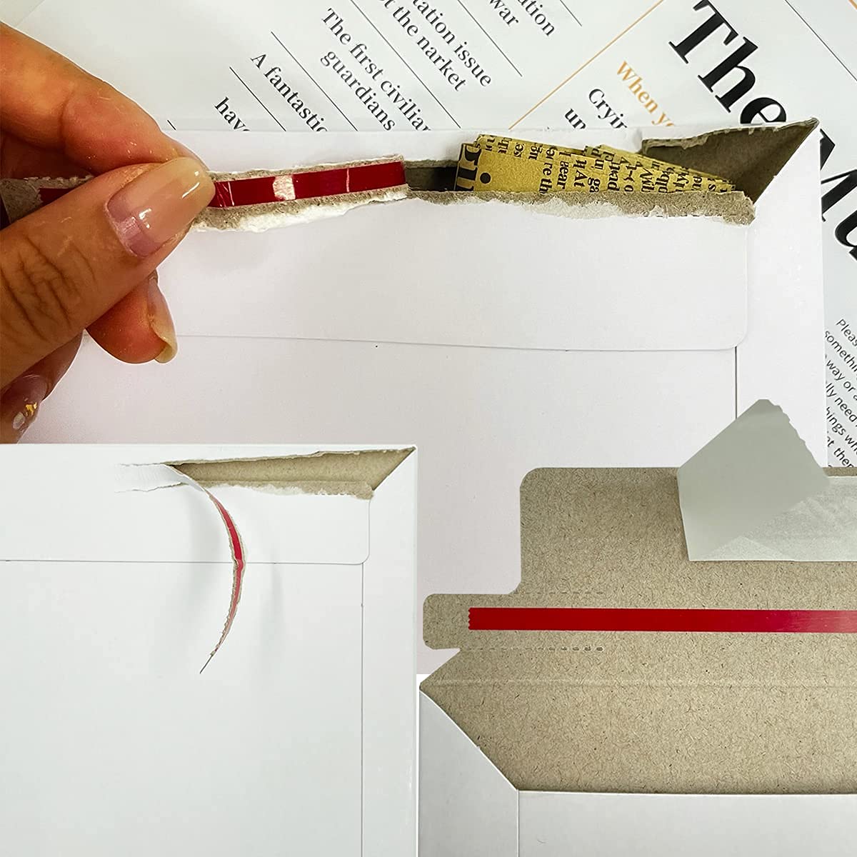 [22 Pack] Burasari 22Pack White Rigid Mailers 9.25x11. 5 Inches