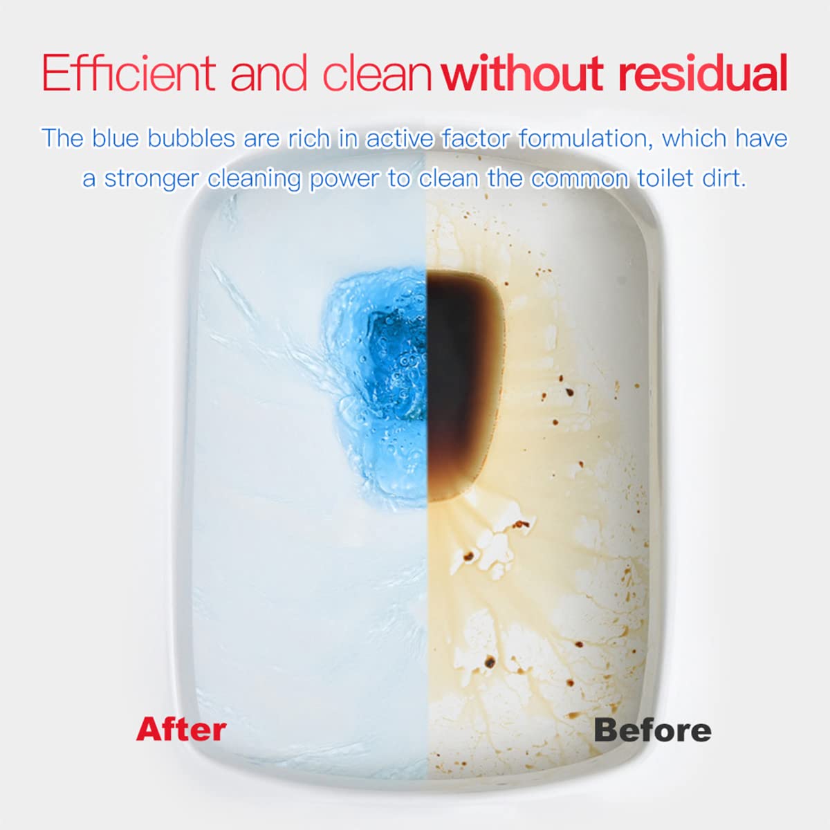 [18/ 30/ 54 Pack] Commercial & Household Toilet Bowl Cleaners