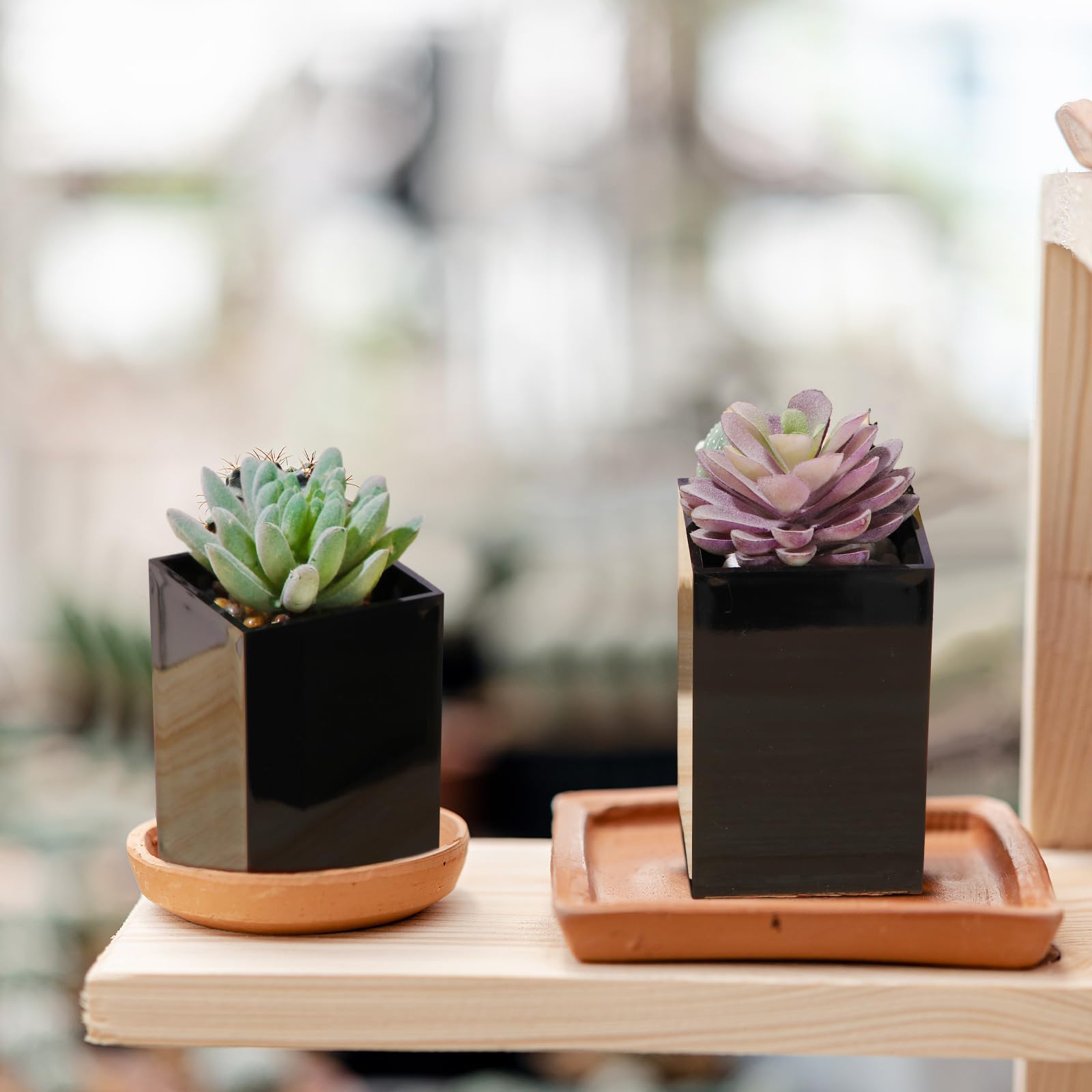 20 Pieces Acrylic Pencil Holdet (Black/White/Clear)