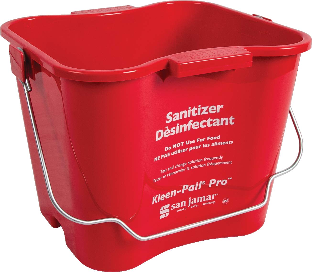 Pail Pro Sanitizer Pail Cleaning Bucket with Bail Handle (Pack of 1 or 12)