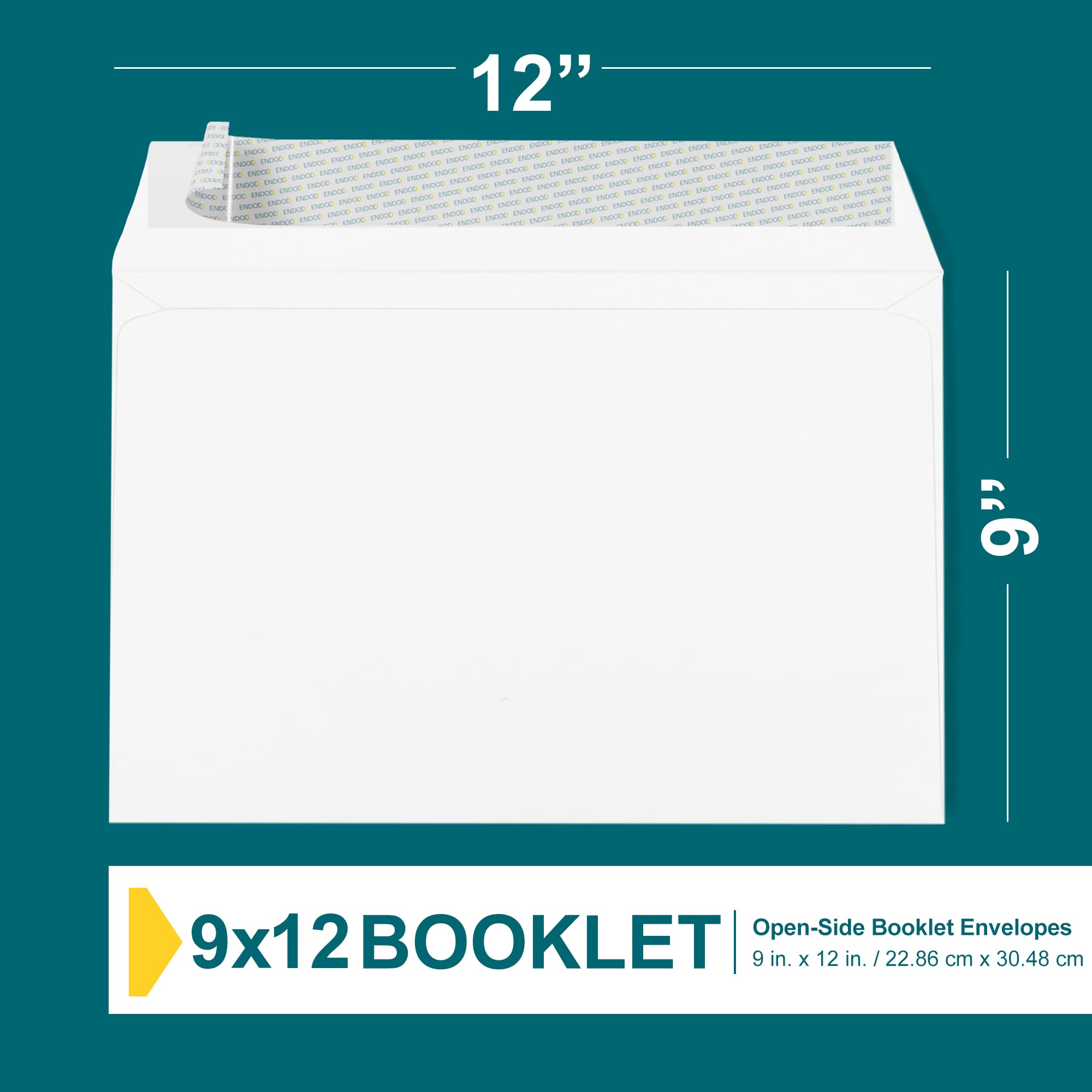 [15 Pack] 9x12 Booklet Envelopes - Mailing Envelopes Self Seal - 28 lb Paper