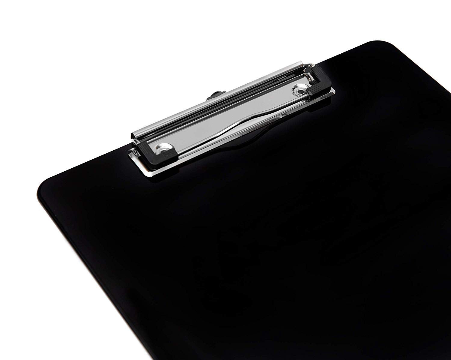 Black Plastic Clipboards (Set of 6 or 12) Multipack - 12.5x9 Inch Clipboard Holds 100 Sheets