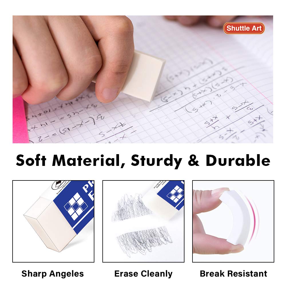 Erasers, 72 Pack Premium Erasers Bulk