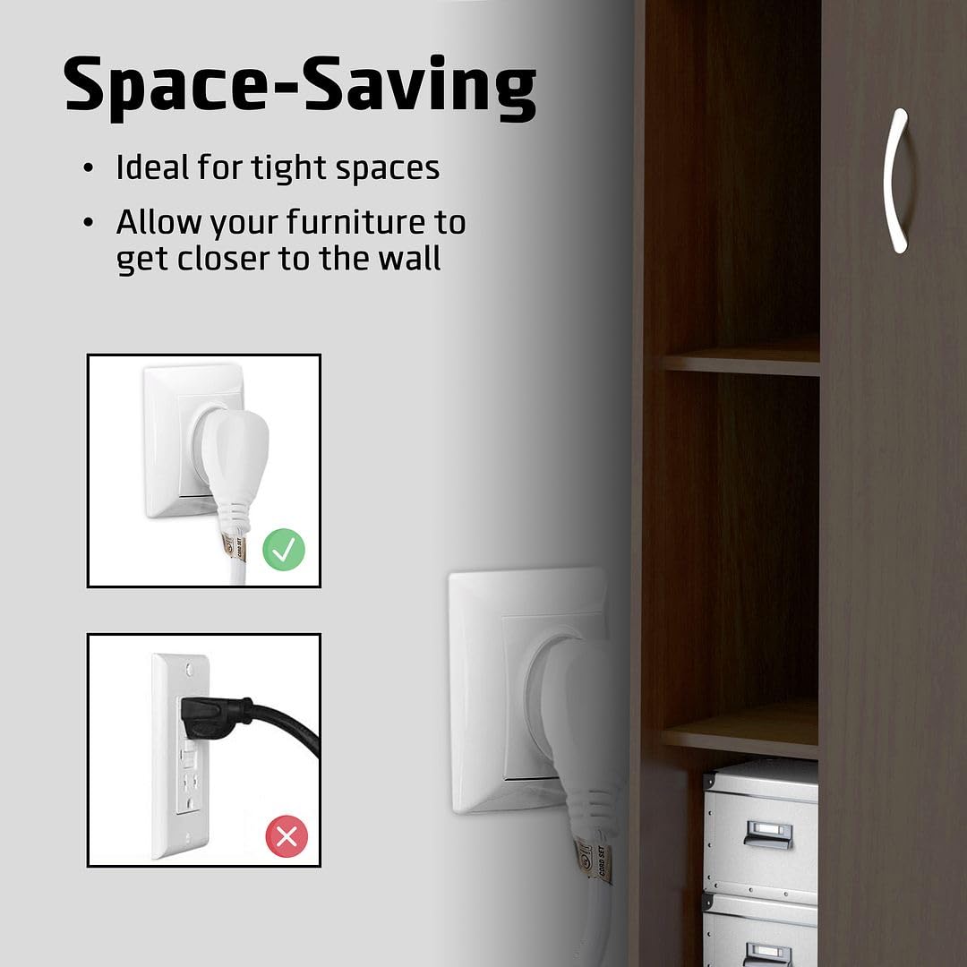 3 Prong Extension Cord with 3 Outlet Extension Cord - 15 ft/25 ft