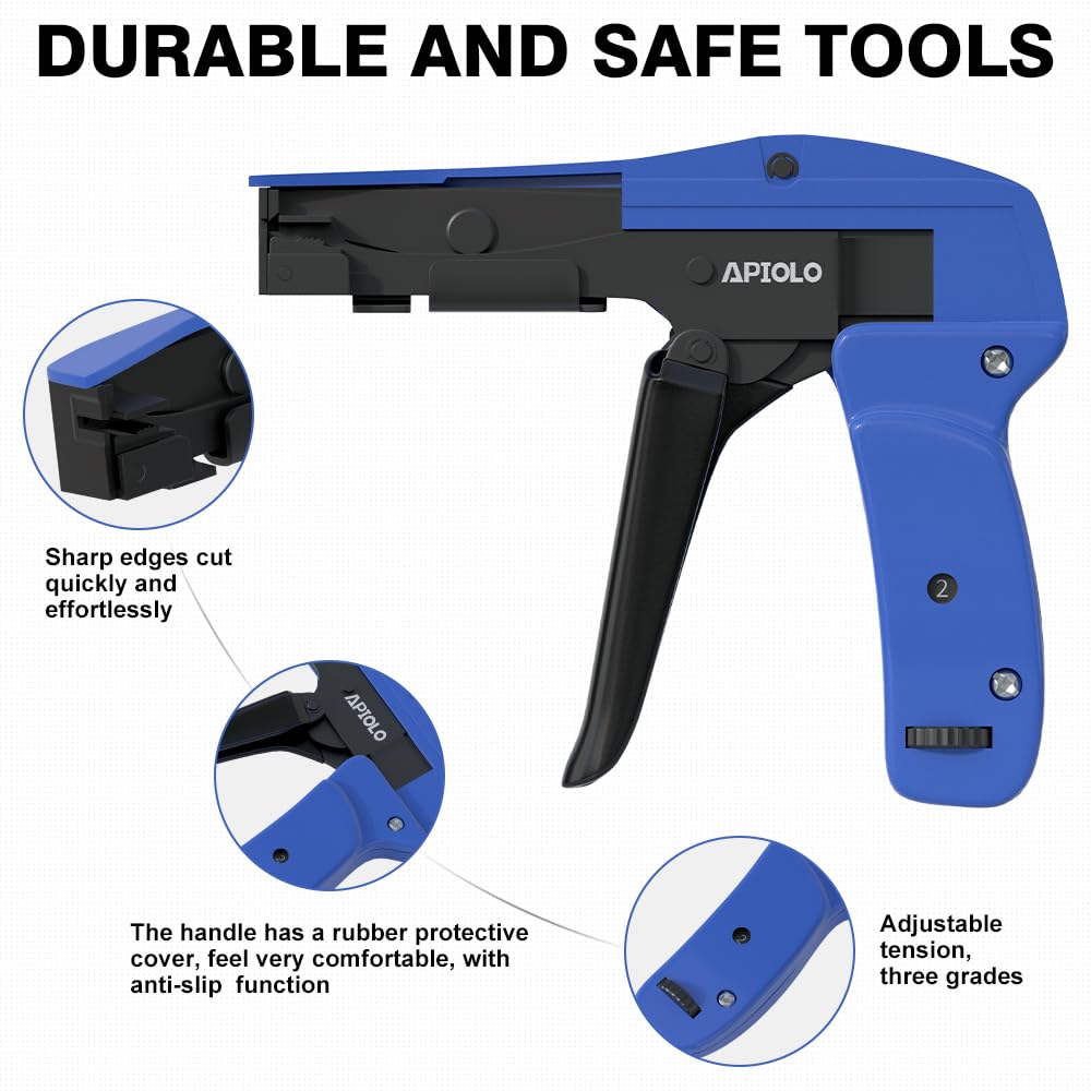 Hand Operated Fastening  Cable Tie Gun, 6.29 Inches