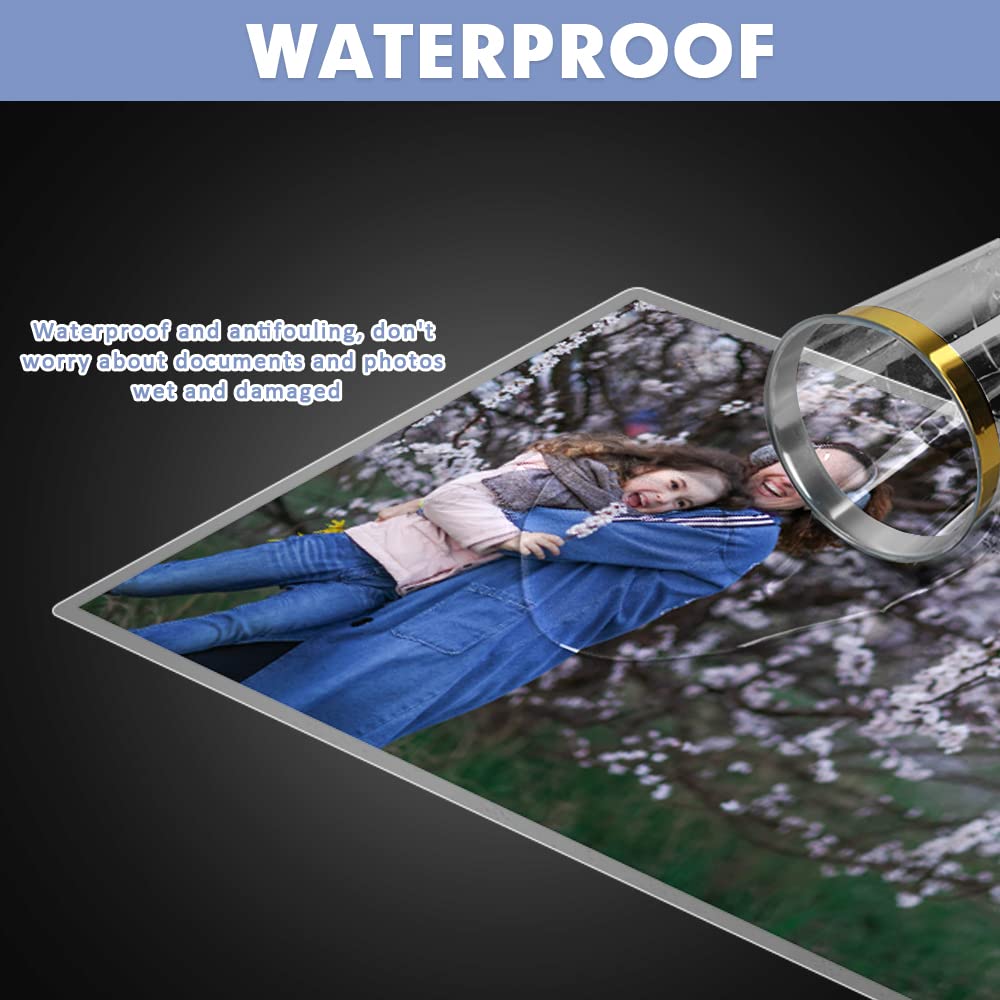 [100 Pack] Thermal Laminator Pouches Holds 8.5 x 11 Inch, 5 Mil Clear, 9 x 11.5 Inch, Letter Size