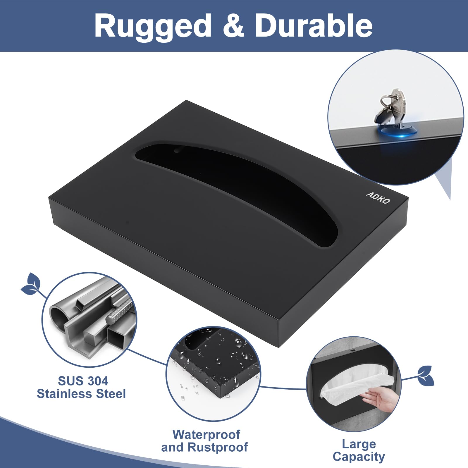 Toilet Seat Cover Dispenser Commercial Wall Mount