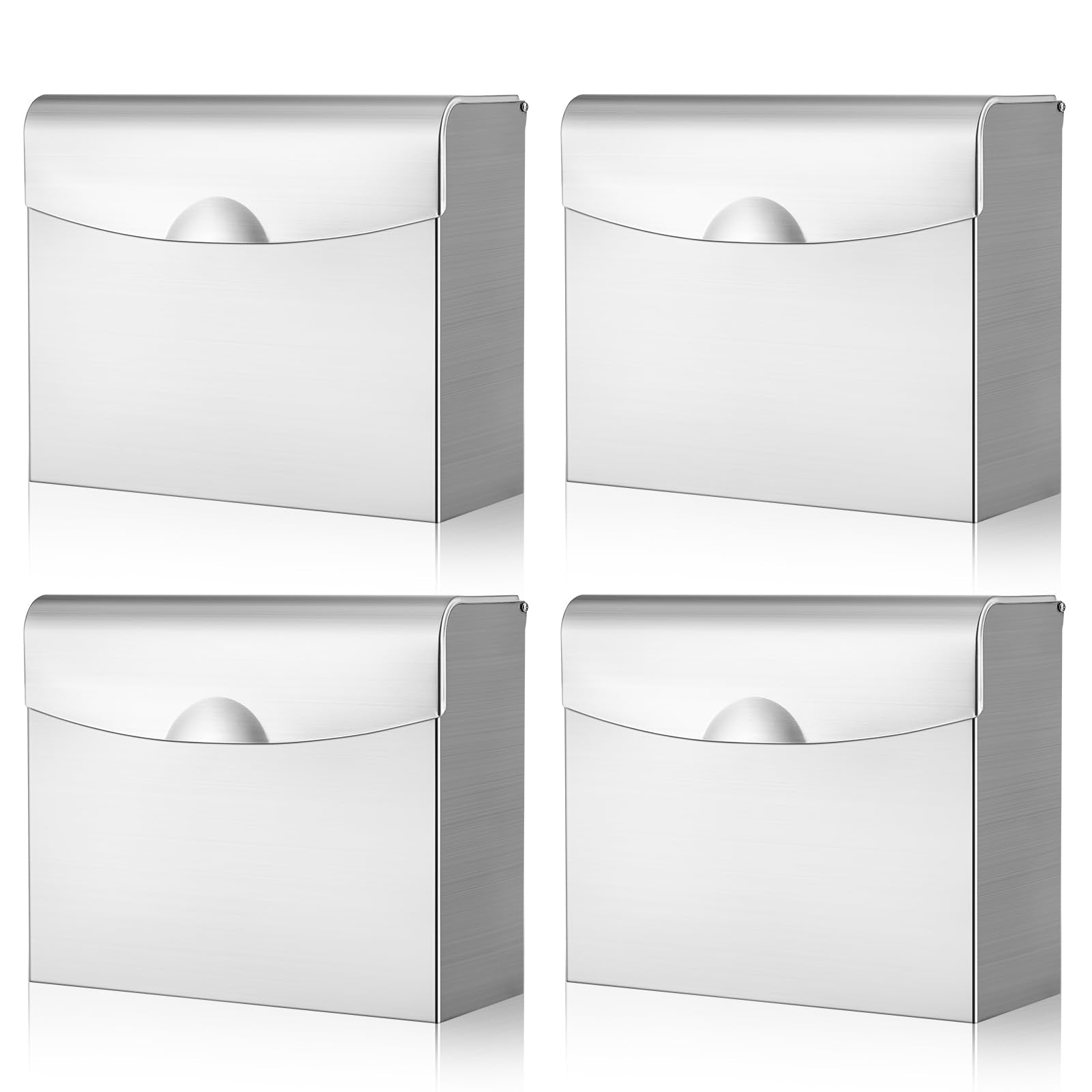 [4 Pcs]Disposal Stainless Steel Sanitary Napkin receptacle