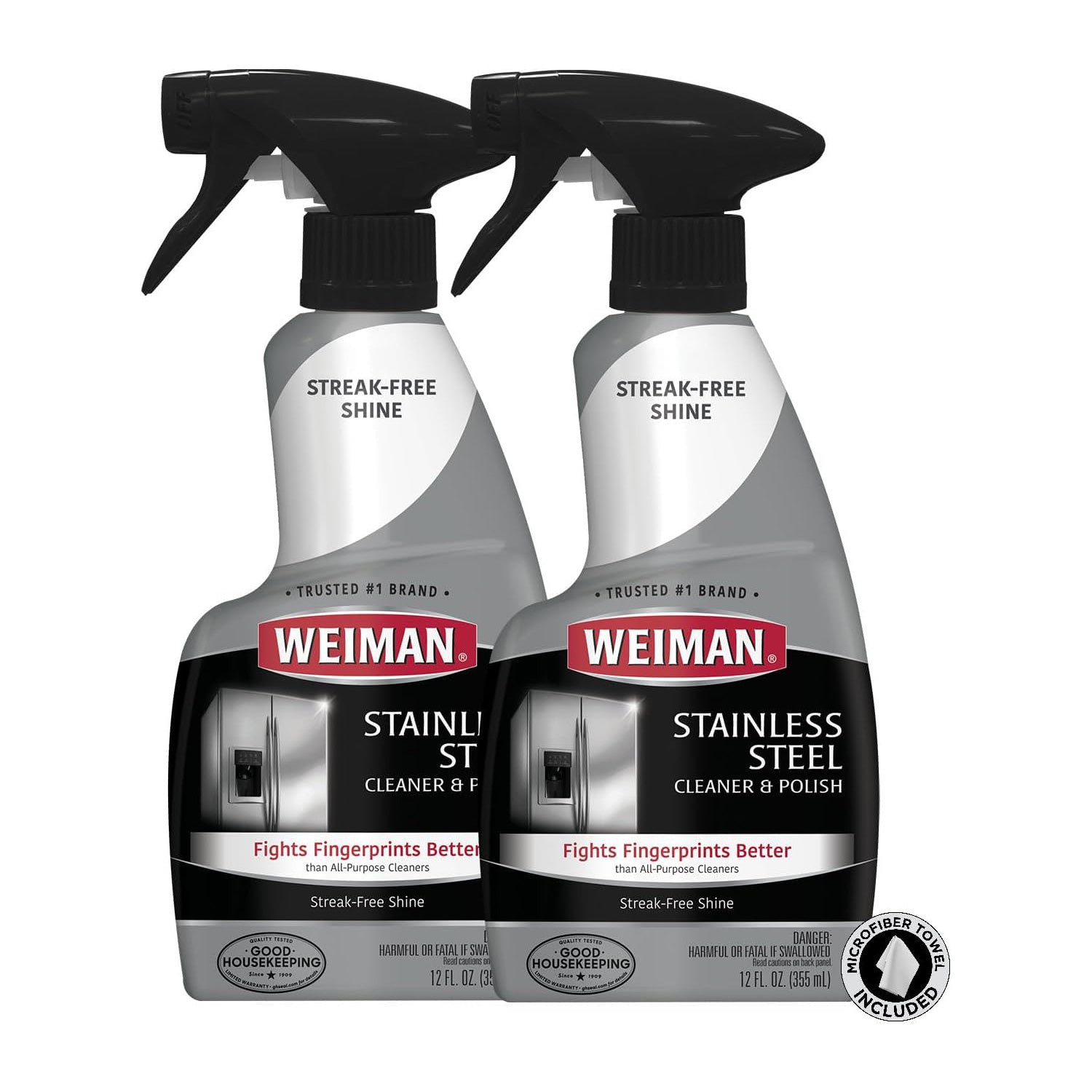 Weiman Stainless Steel Cleaner and Polish (1 Pack / 2 Pack)