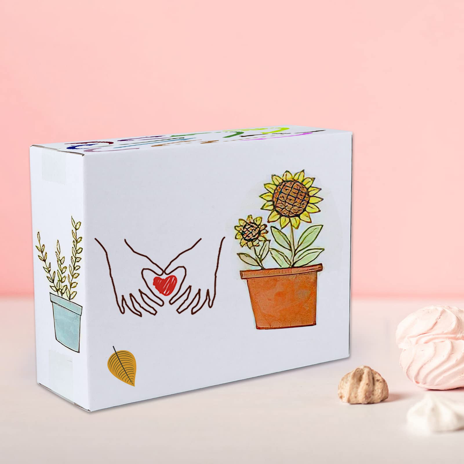 White Corrugated Cardboard Box (Set of 25)