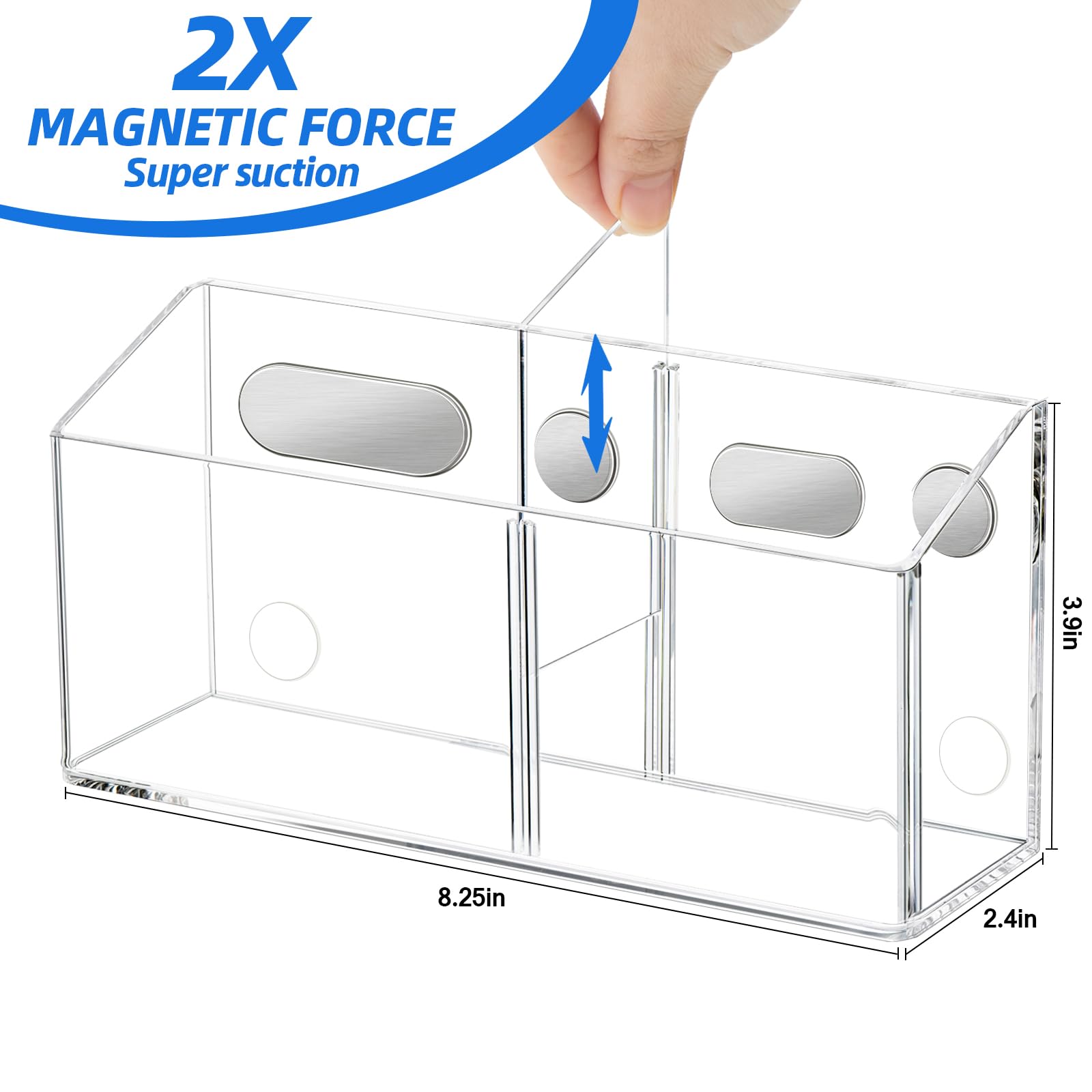 [1 CT] Magnetic Dry Erase Marker Holder