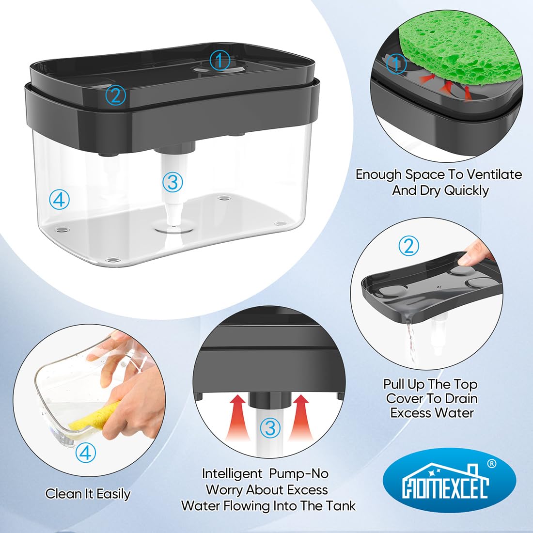 Heavy Duty Scrub Sponges Kitchen 12pcs/24pcs