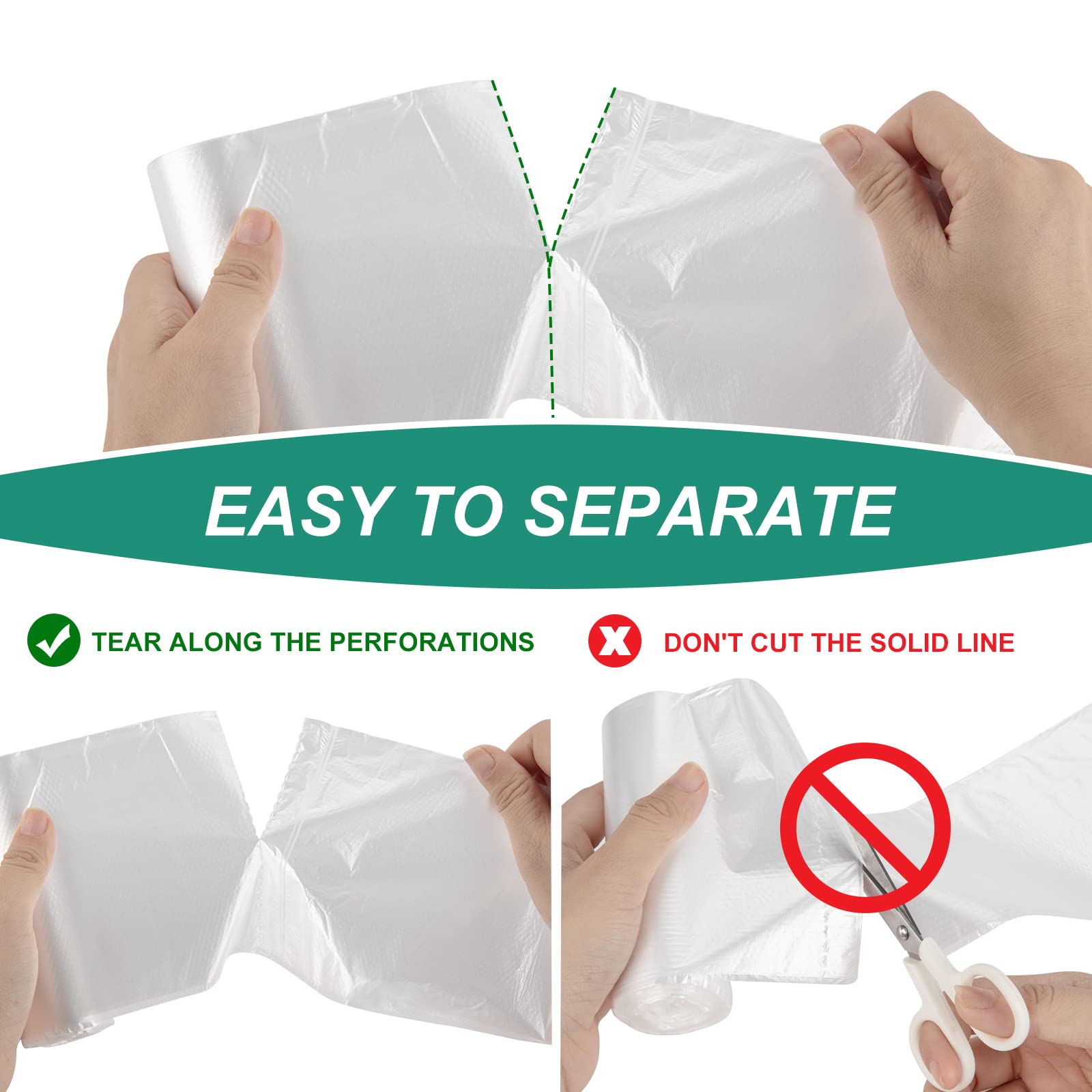 Magesh 4 Gallon Trash Bag Strong, 15L, 105 Bags