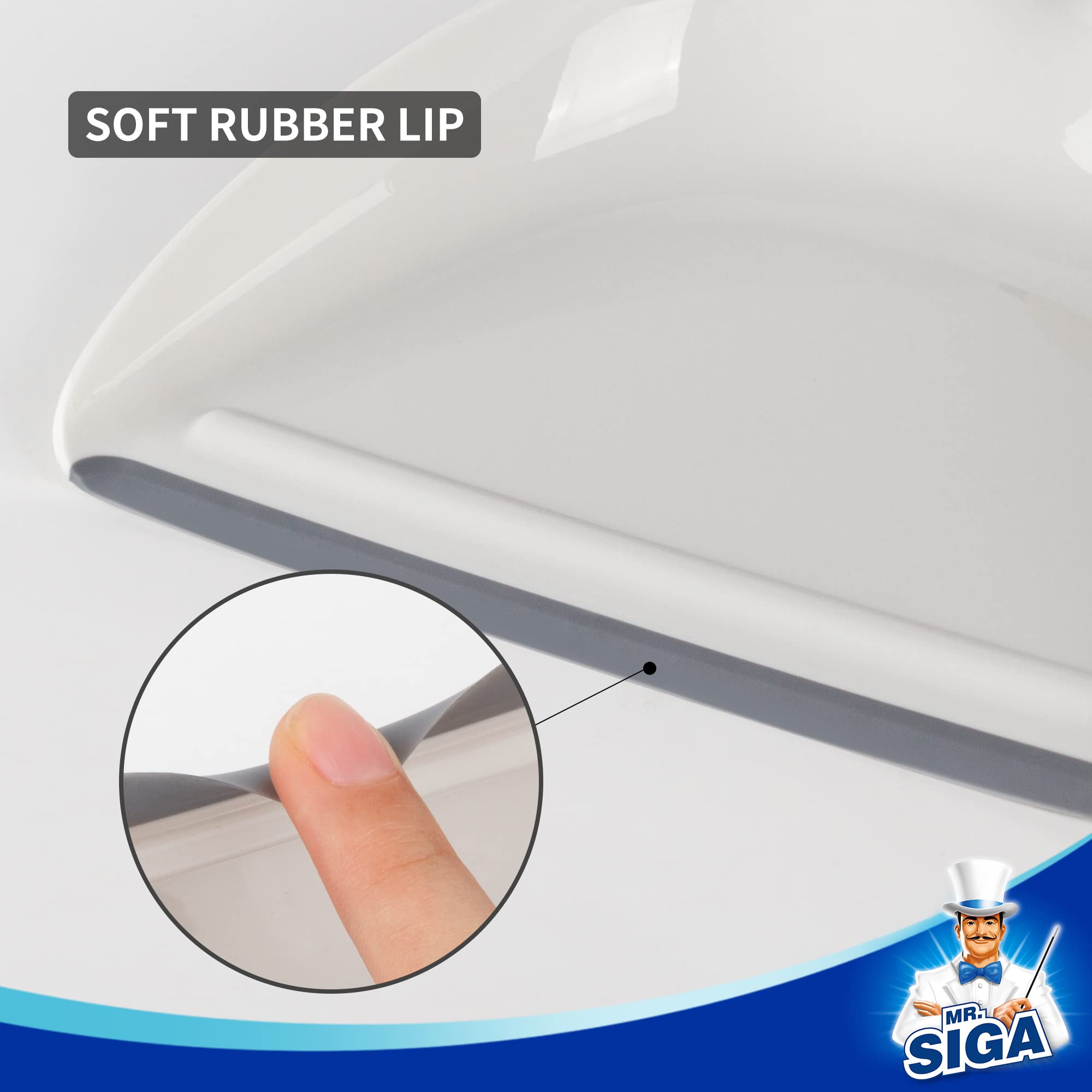 MR.SIGA Mini Dustpan and Brush Set with Bamboo Handle, 1 Set