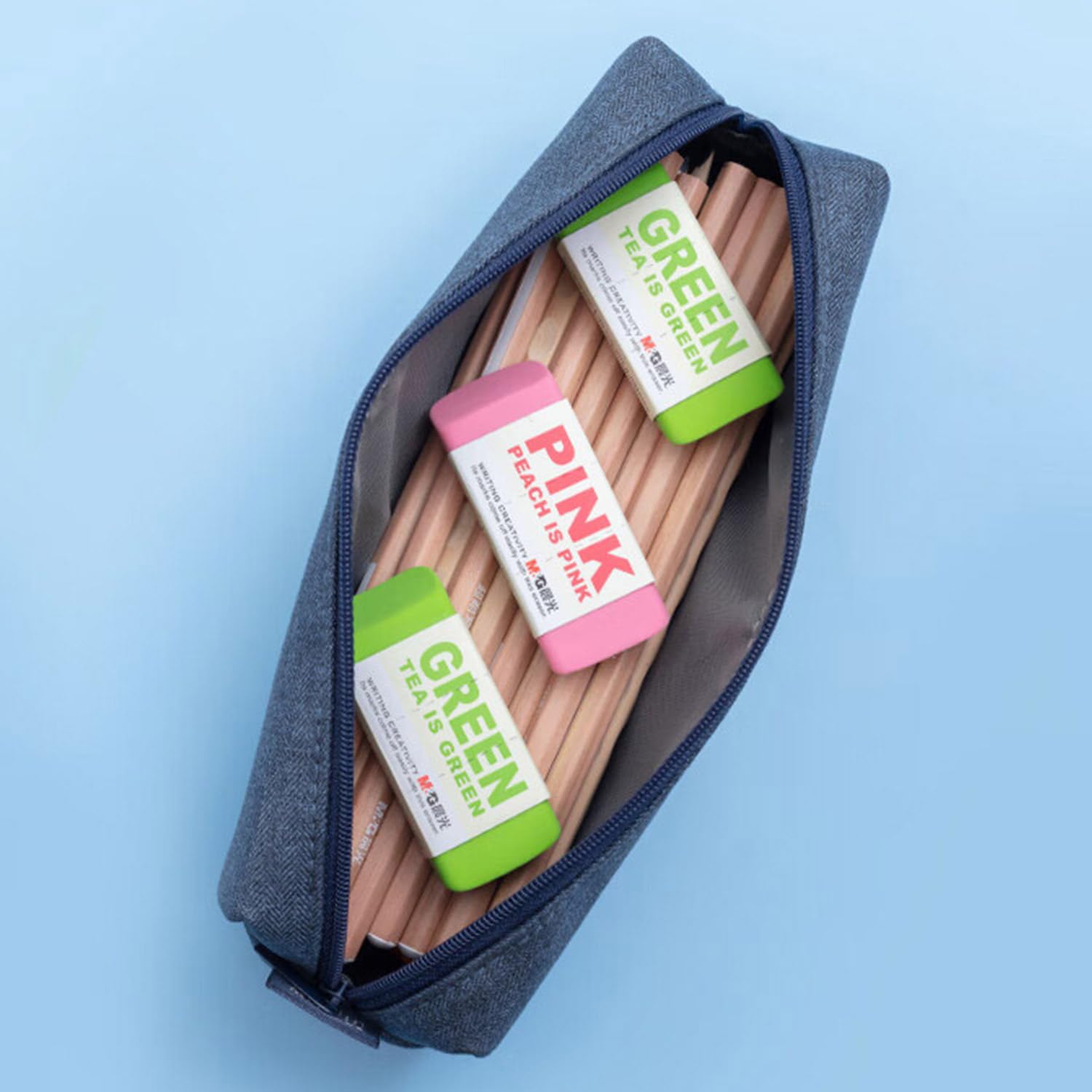 8 Pack Large Erasers Pencil Erasers (Random Colors)