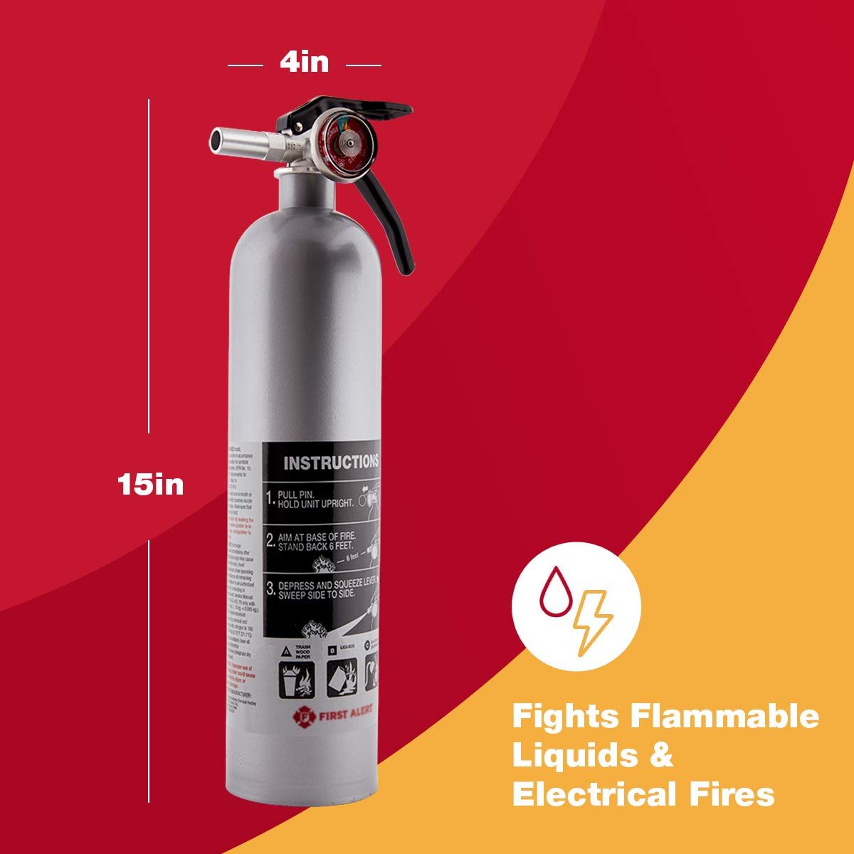 First Alert Home1-4, First Alert Standard Home Fire Extinguisher