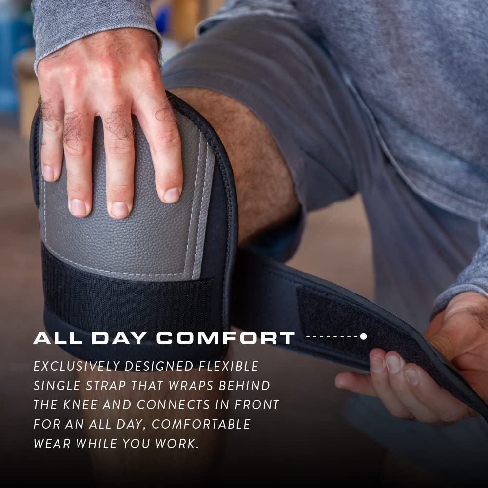 [1 Pair] Super Soft Work Knee Pads, Extra Thick for Men & Women