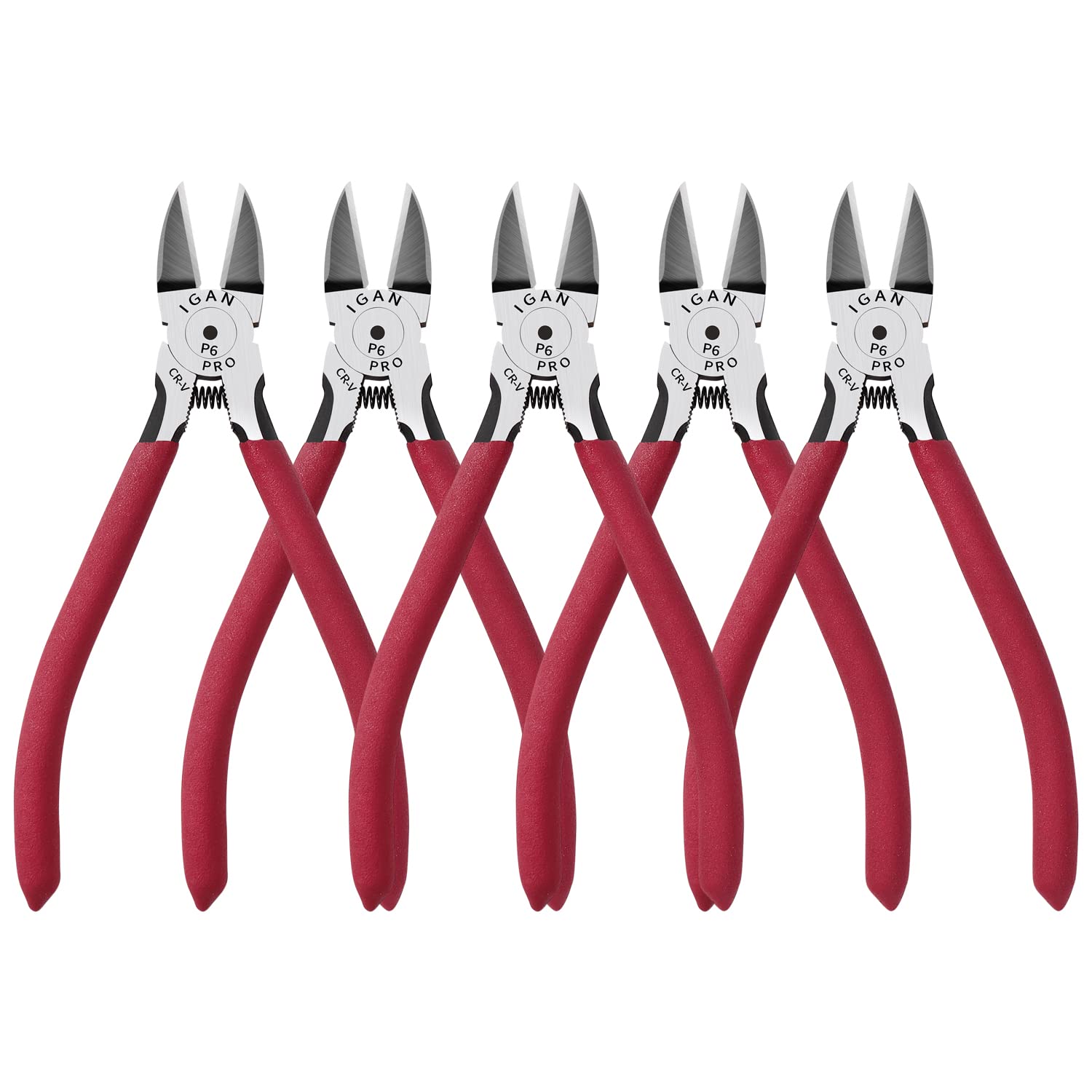 P6 6-inch Ultra Sharp & Powerful Side Cutter Clippers with Longer Flush Cutting Edge