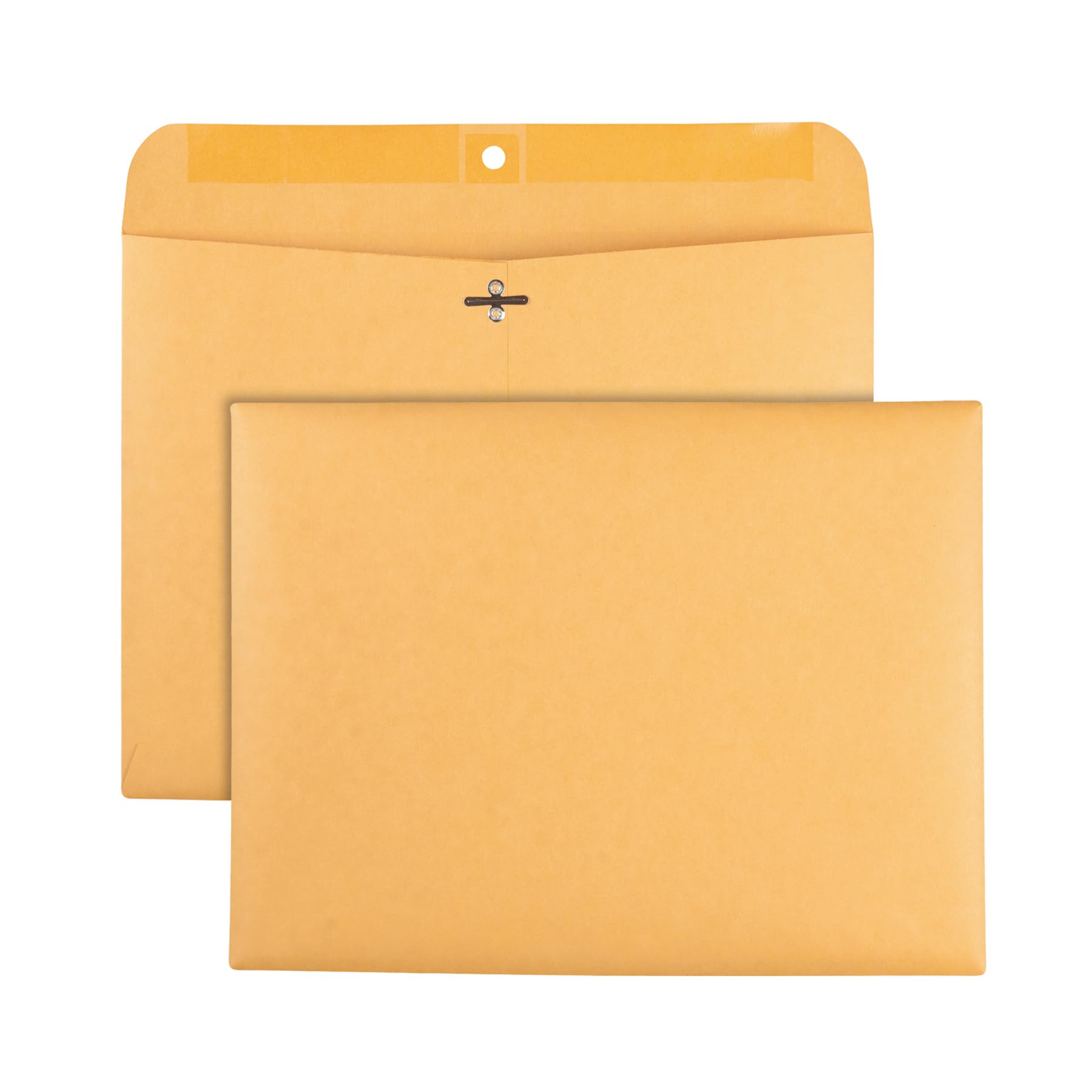 [100 Pack] Quality Park Clasp Envelopes (QUA38090), Kraft, 9-x-12-inch