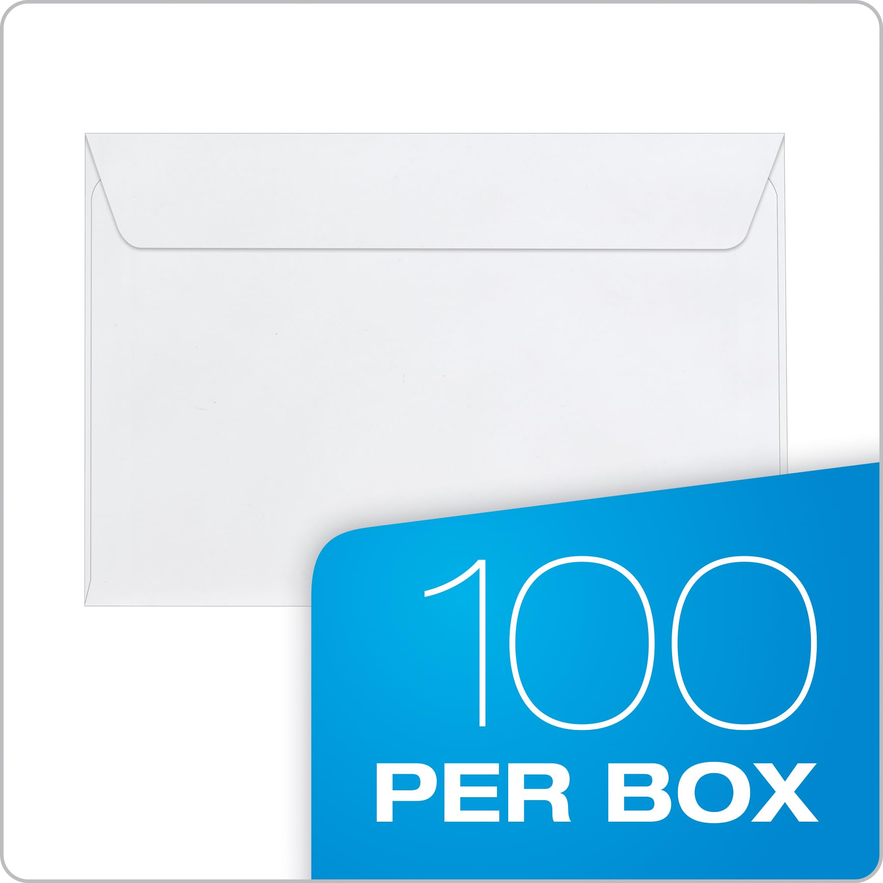 [100 Pack/Box] Columbian No Window Envelopes, 6 x 9 Inches, White, Gummed Closure (COLO915)