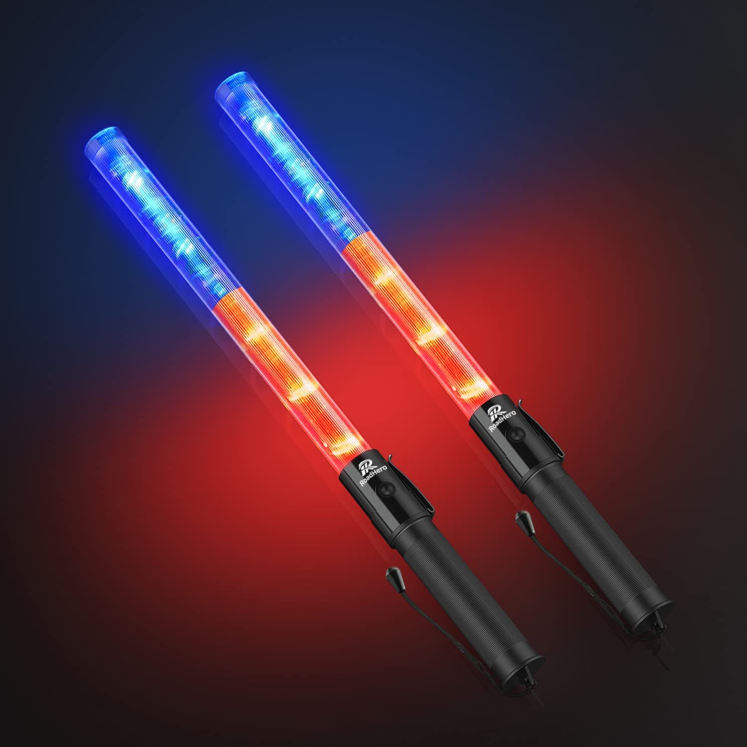[2 / 4 Pack] Traffic Wand, 21 Inch Led Traffic Control Baton