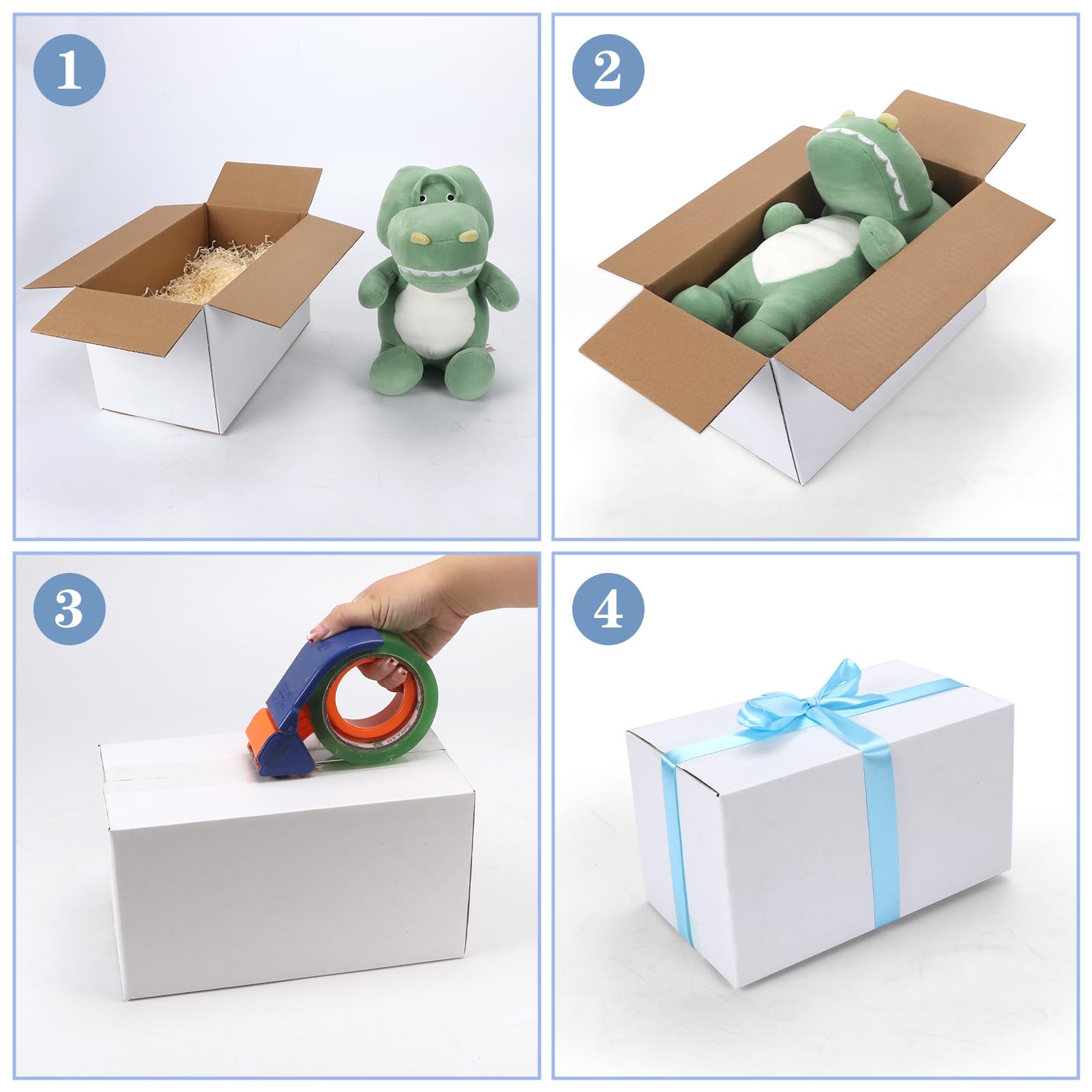 White Corrugated Cardboard Box (Set of 25)