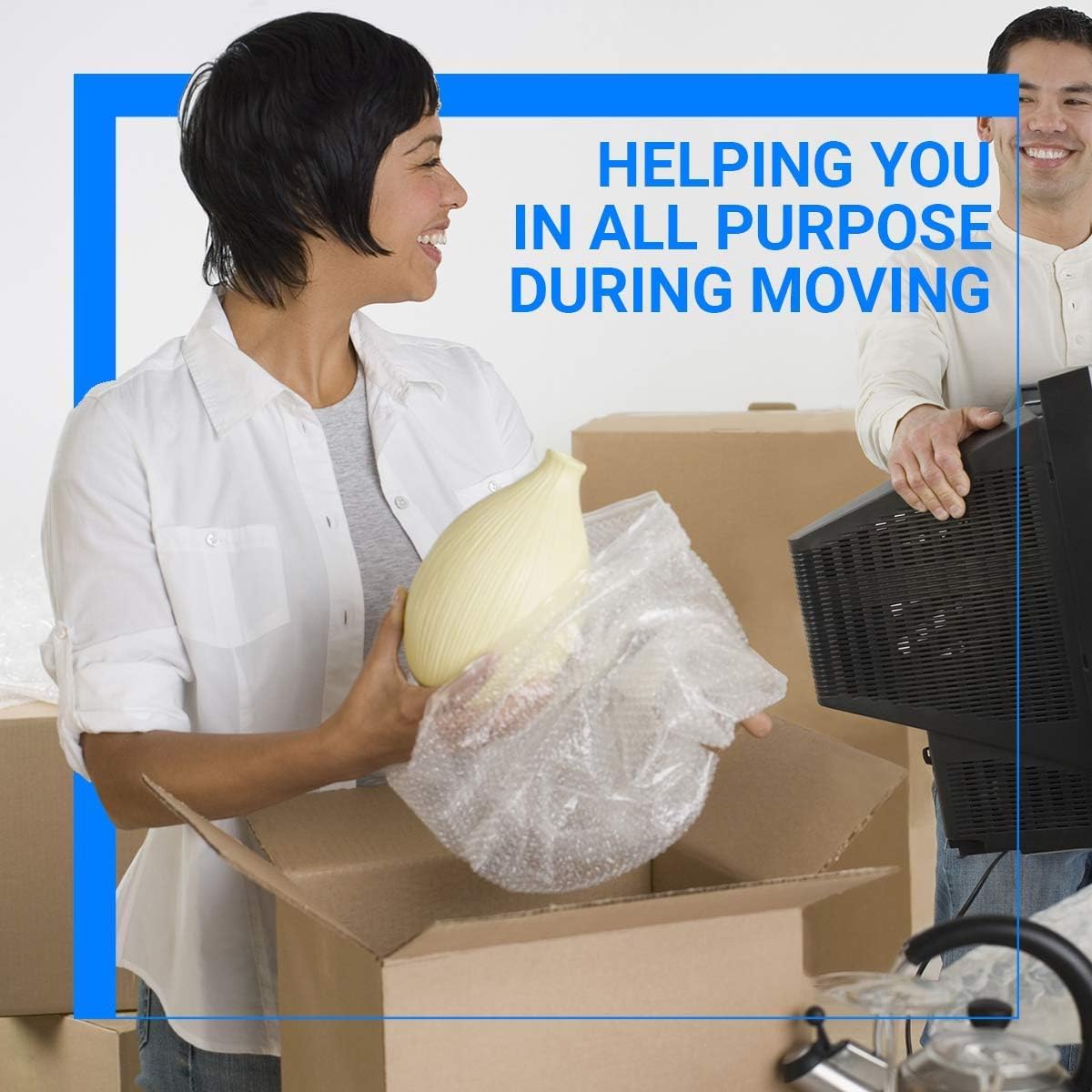 Bubble Cushioning Wrap Pacific Mailer 5/16 Inch x 12 Inch x 72 ft - Total [2 Rolls of 36 Feet]