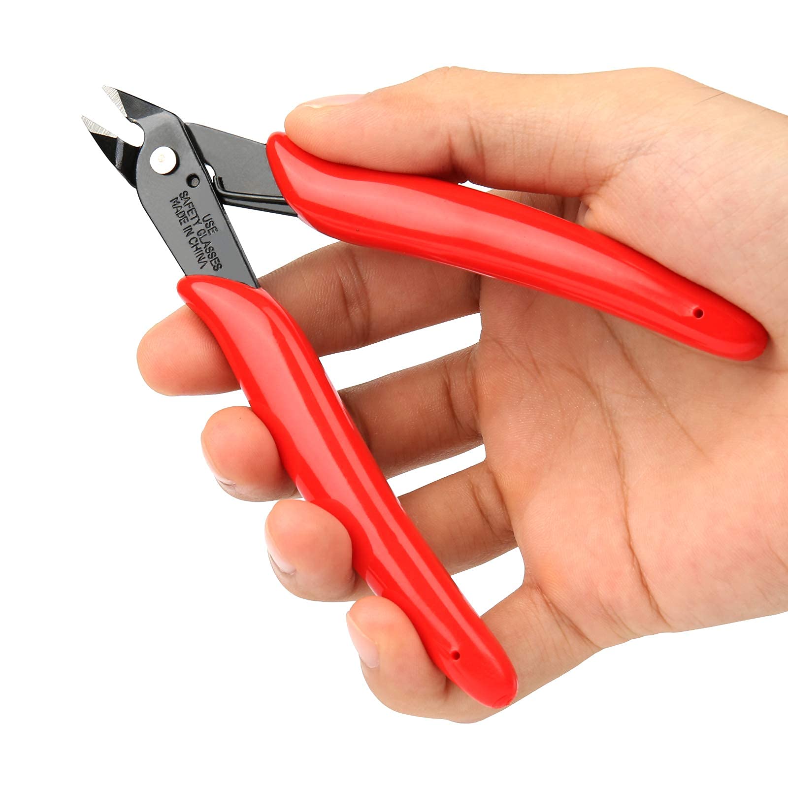 Micro Wire Cutting Pliers, Red &Black, 1/2/5 -Pack