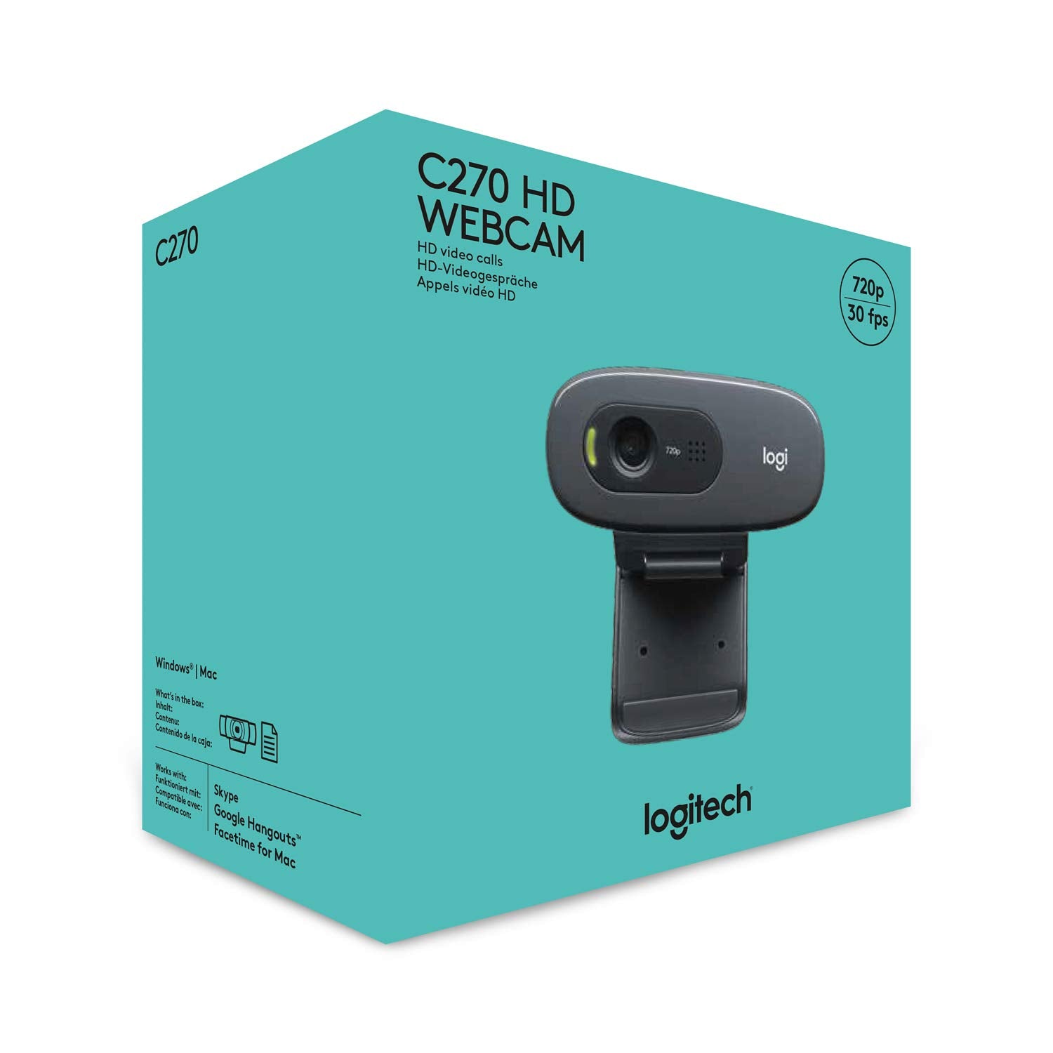[1 PC] HD Webcam, 720p / 1080p, Widescreen with Mic, Video Calling