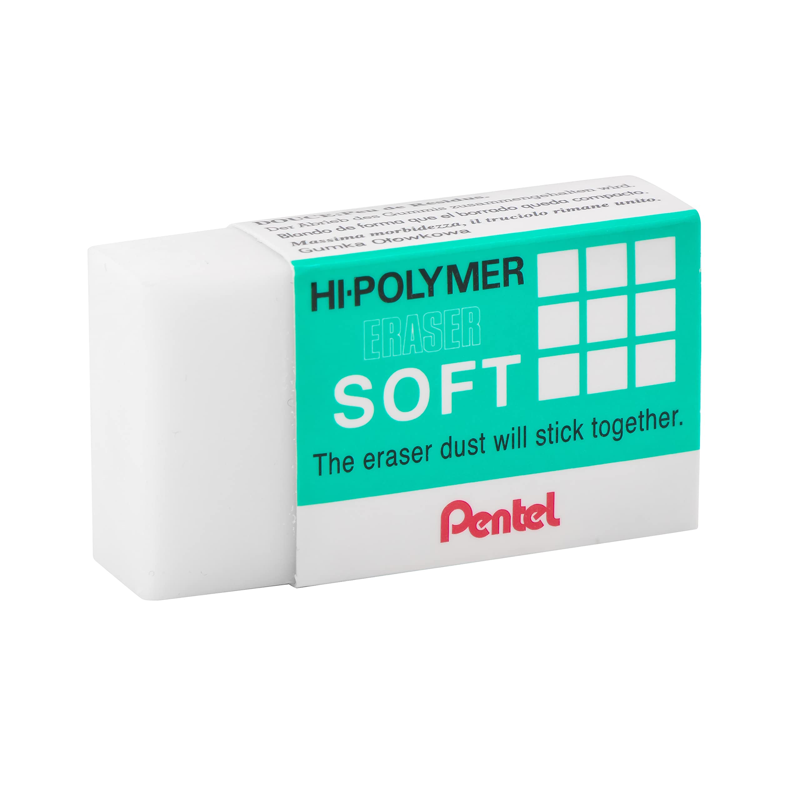 Pentel Hi-Polymer Soft Eraser, 36 Pack