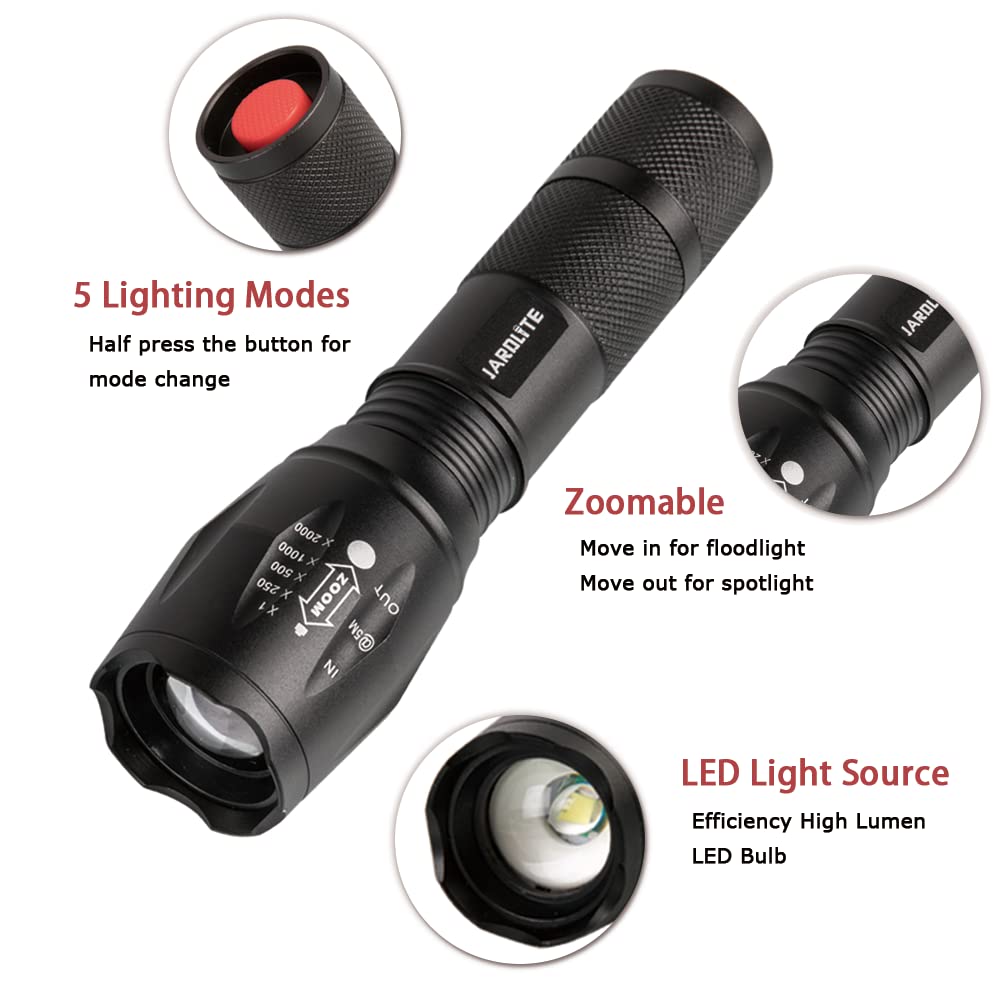 LED Emergency Handheld Flashlight, 2/4/8 Pack