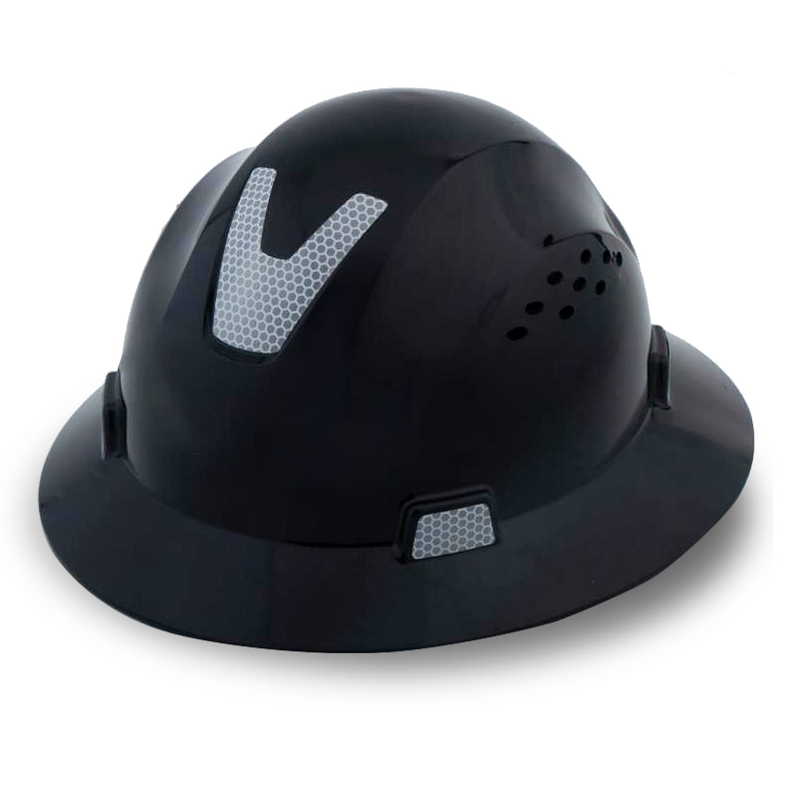 [1 / 12 Packs] Full Brim Hard Hat, ANSI Z89.1 Approved, OSHA Type 1 Class C