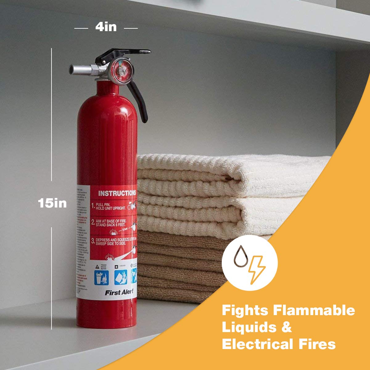 First Alert Home1-4, First Alert Standard Home Fire Extinguisher