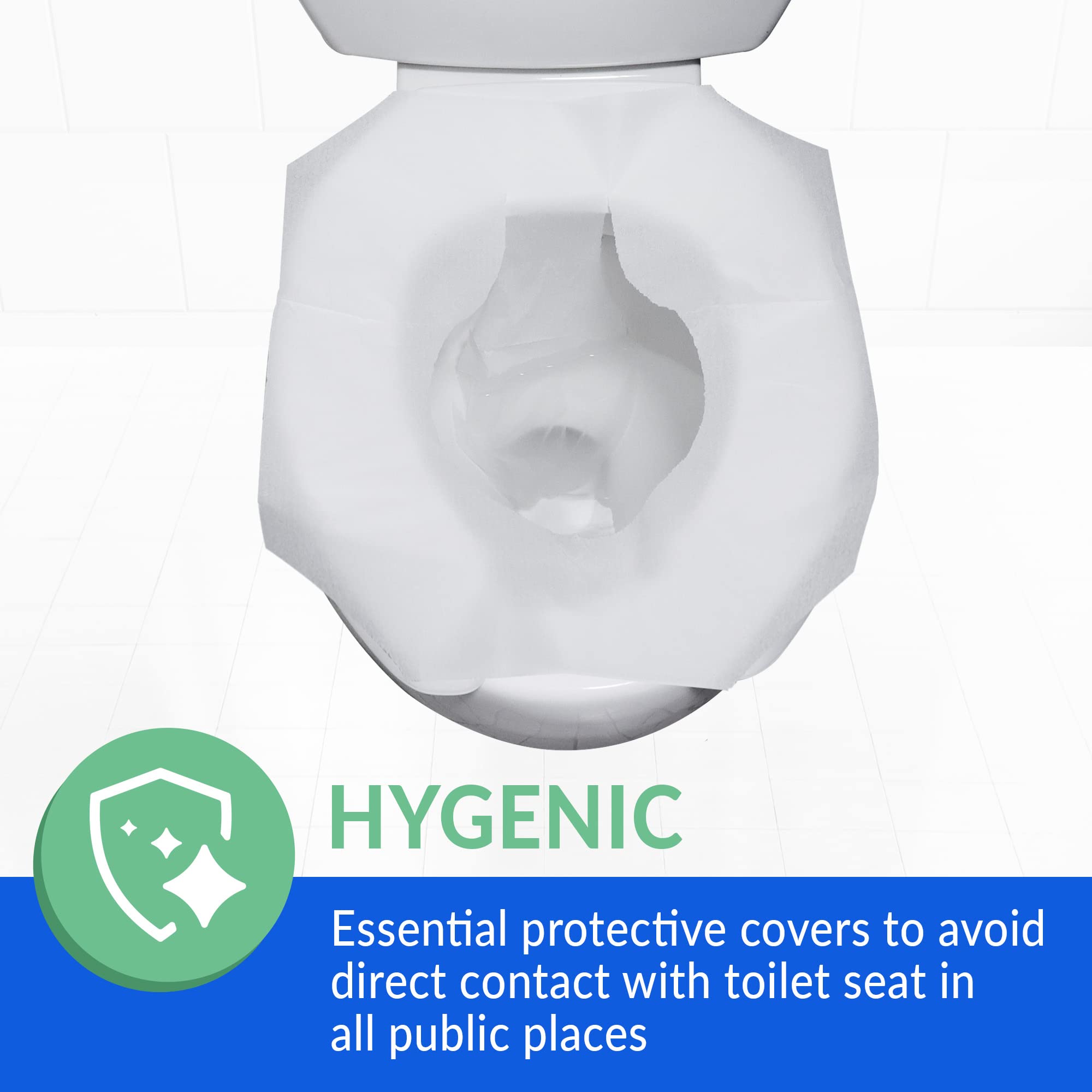 Disposable Toilet Seat Covers (2000 Pcs, 8 Packs of 250)