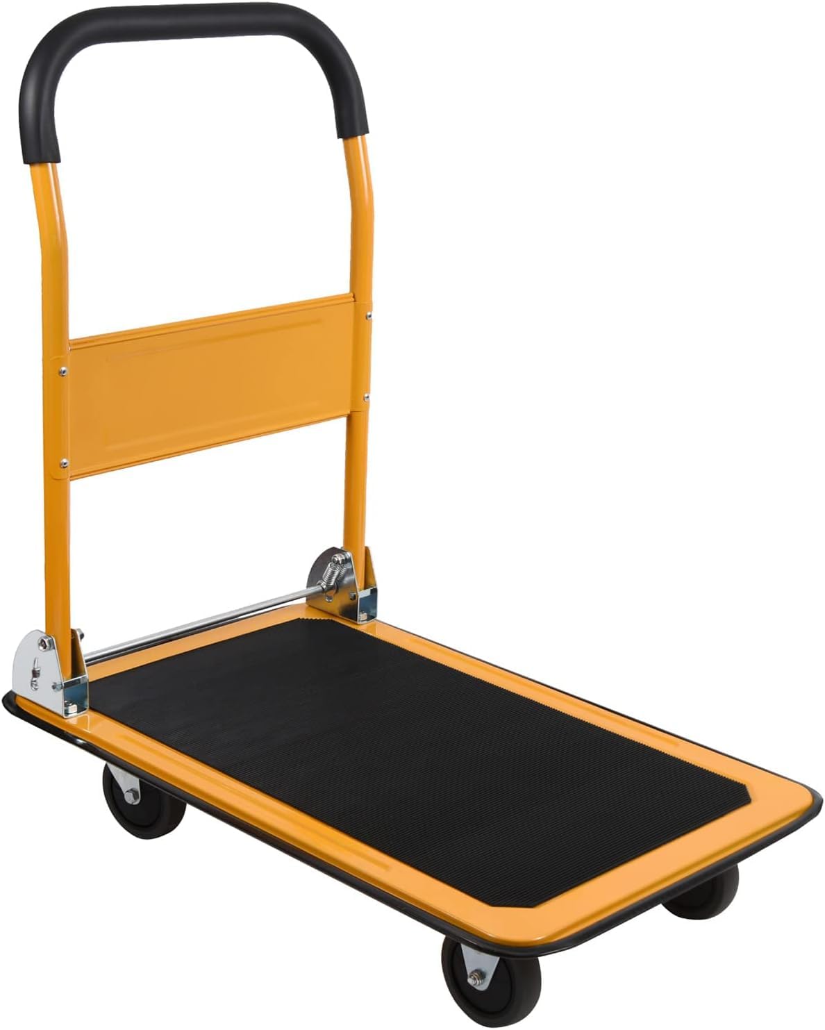 LEADALLWAY Foldable Push Cart Platform Cart