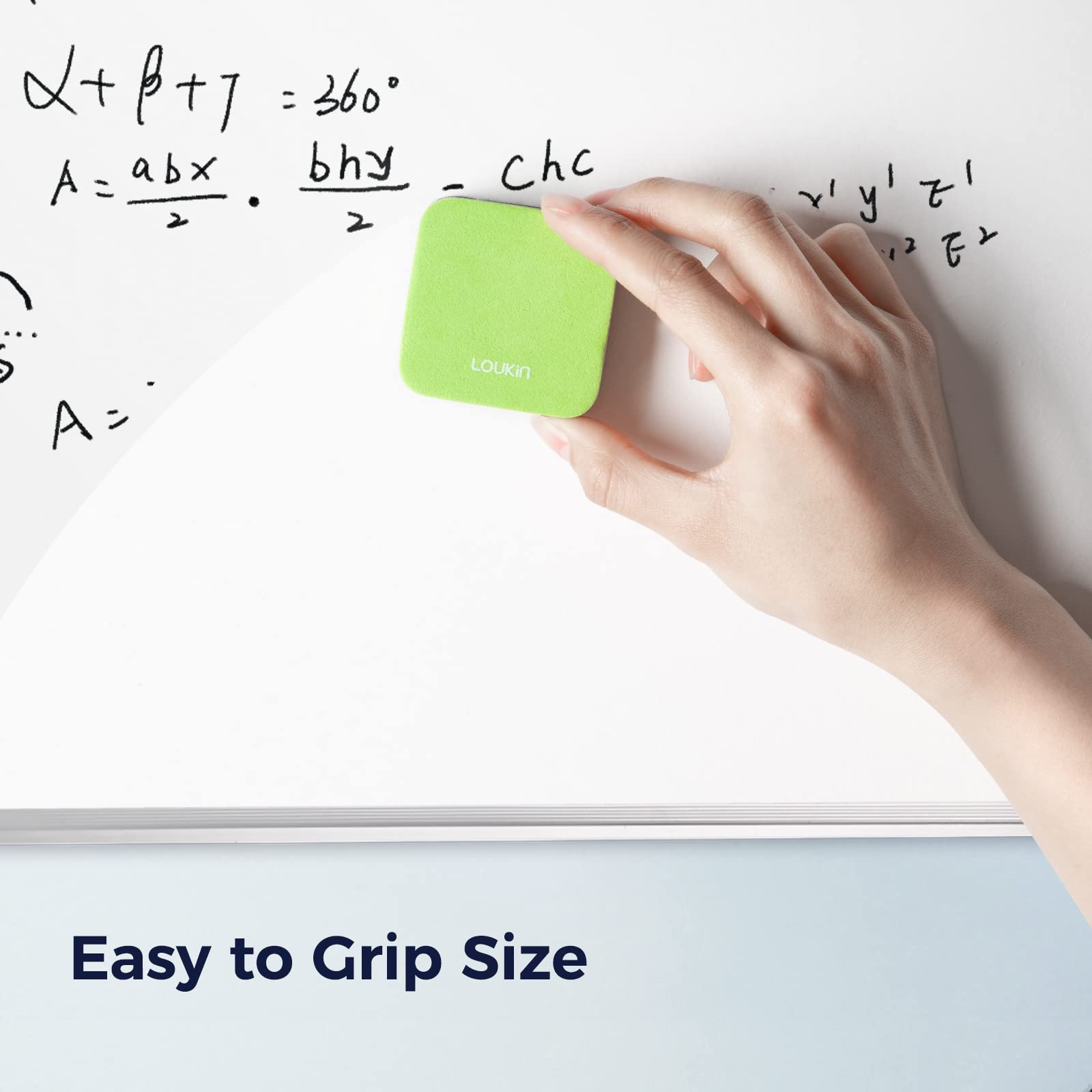 [12 / 24 PCS] Mini Magnetic Dry Erase Eraser w/ Free Bottle of 3.4 oz Whiteboard Cleaner