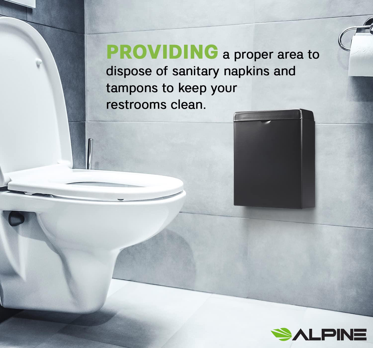 Sanitary Napkin Receptacle – Wall Mounted Tampon Holder For Bathroom