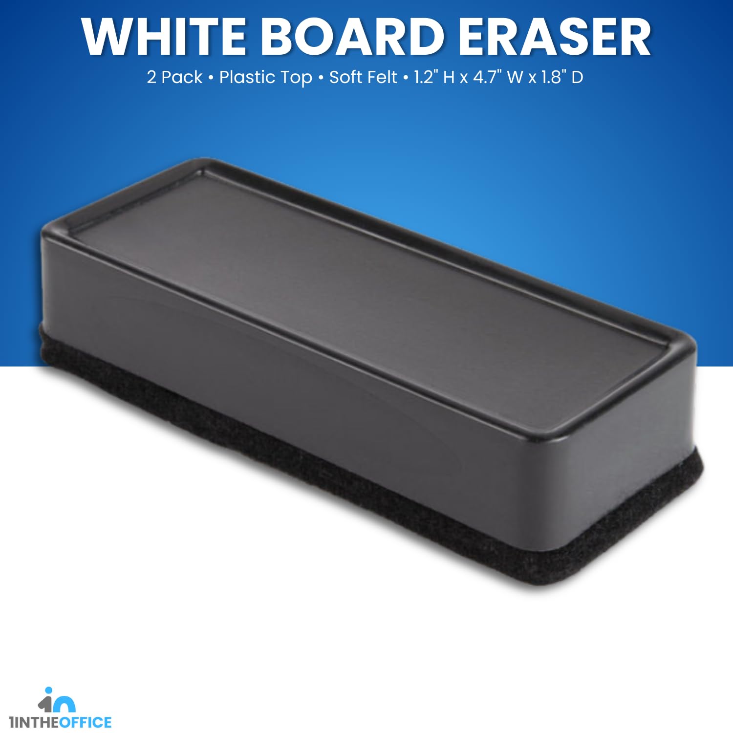 [2 Packs] Dry Erase Eraser, Whiteboard Eraser, Chalkboard Eraser