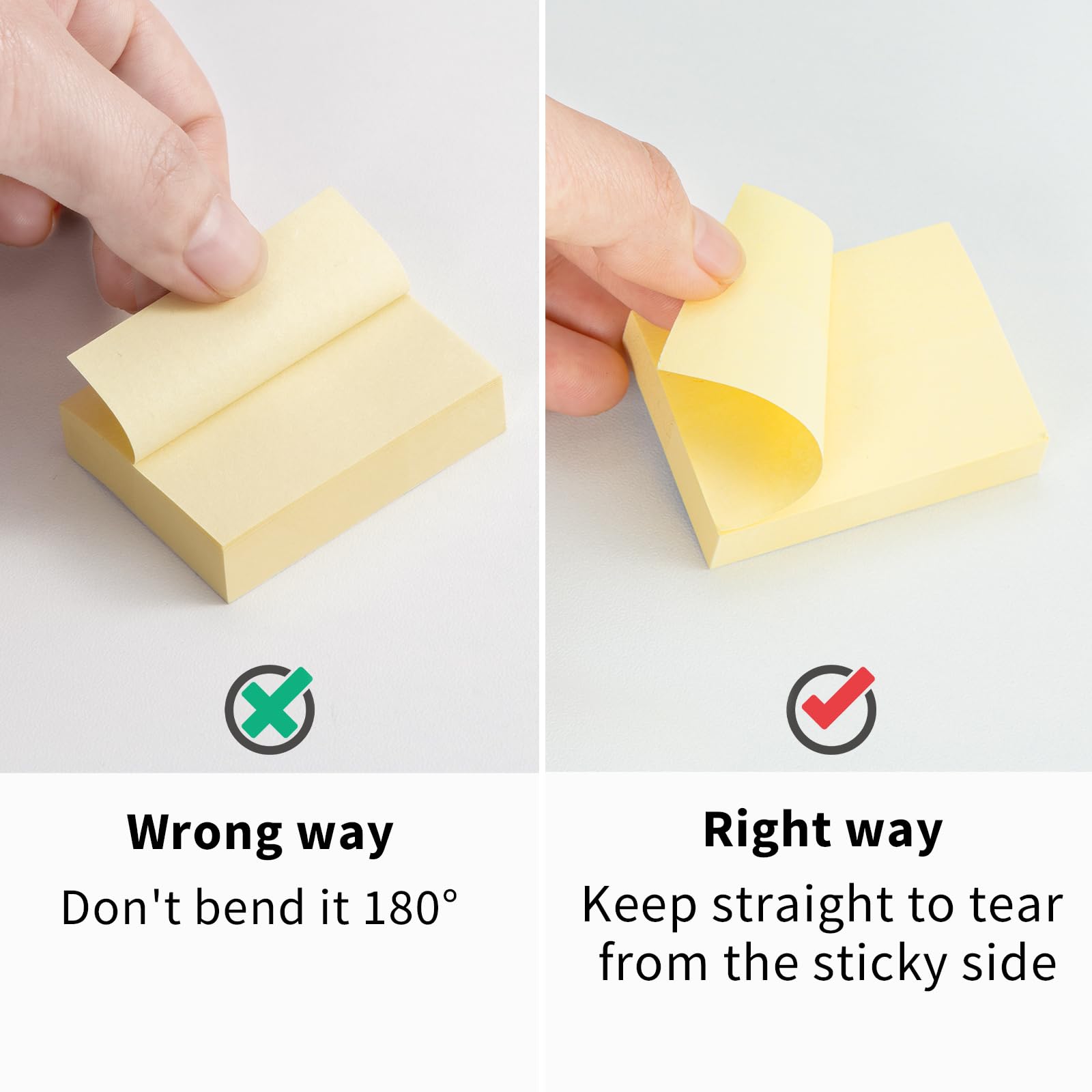 50 Pads Mini Sticky Notes 1.5X 2 inch, 100 Sheets/Pad, 4 Pastel Colors, Pink, Yellow, Green, Blue