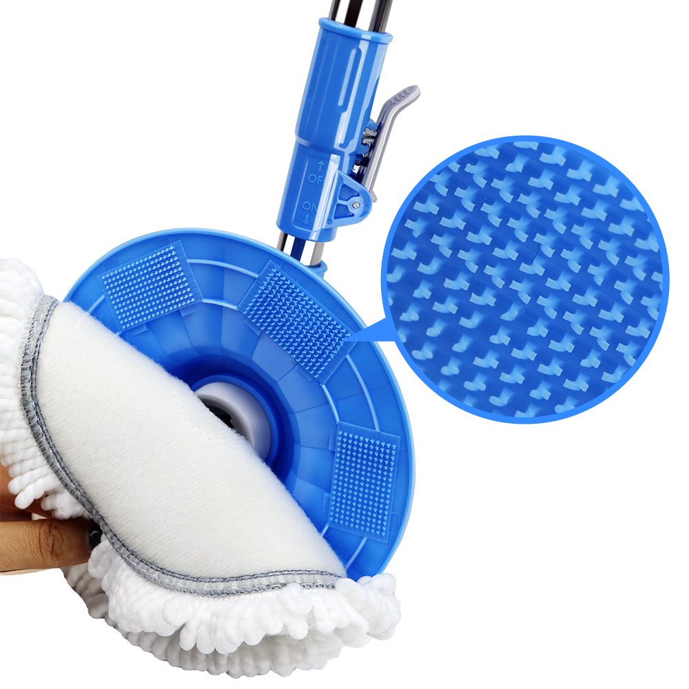 Masthome Mop Bucket with Wringer Set, 5 Extra Microfiber Mop Refills