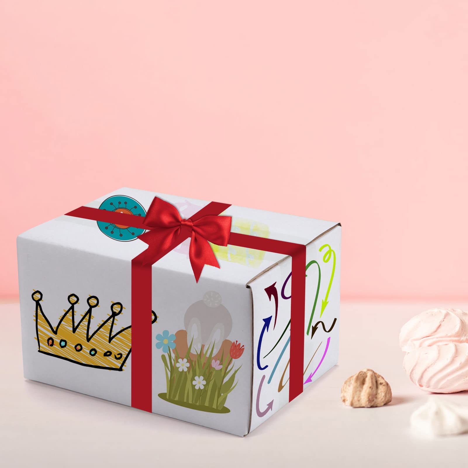 White Corrugated Cardboard Box (Set of 25)