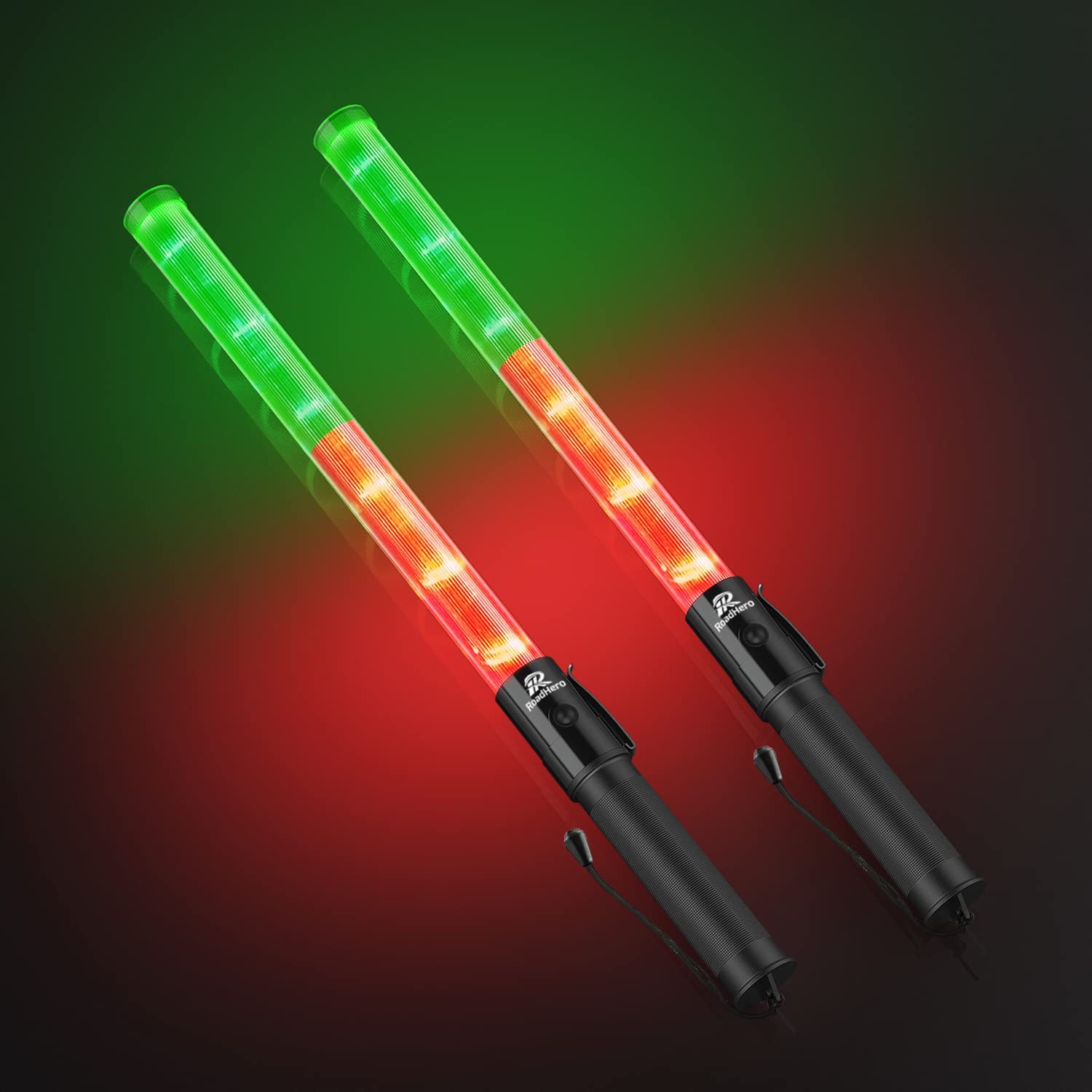 [2 / 4 Pack] Traffic Wand, 21 Inch Led Traffic Control Baton