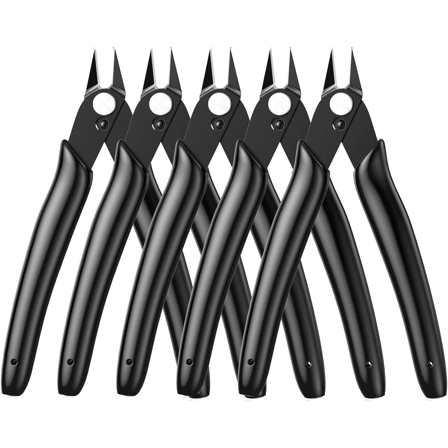 Micro Wire Cutting Pliers, Red &Black, 1/2/5 -Pack